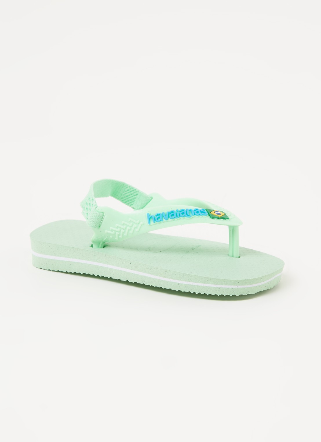 Havaianas Brasil slipper met hielbandje - voorkant 4 lindegroen