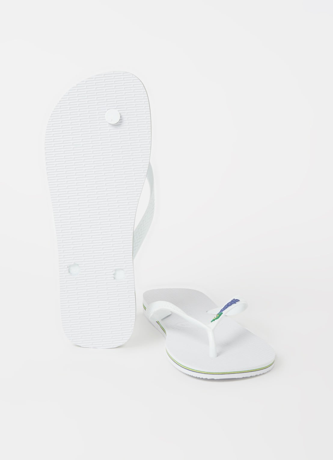 Havaianas Brasil slipper met logo - detail 2 wit