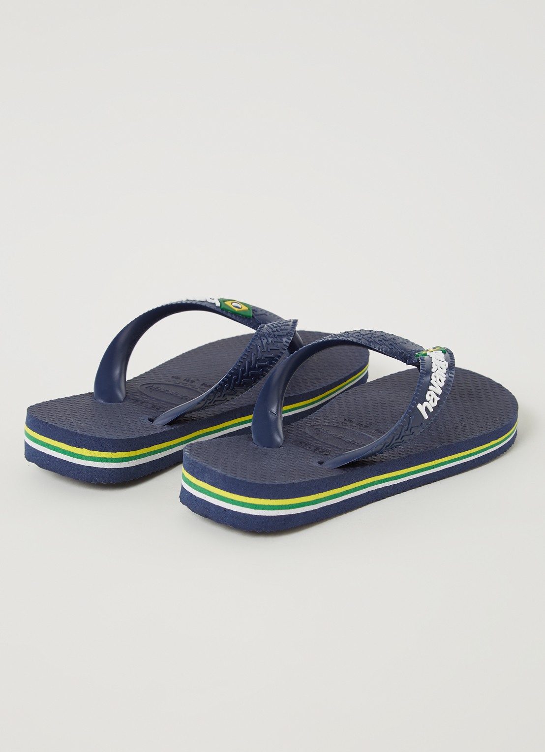 Havaianas Brasil slipper met logo - detail 3 donkerblauw