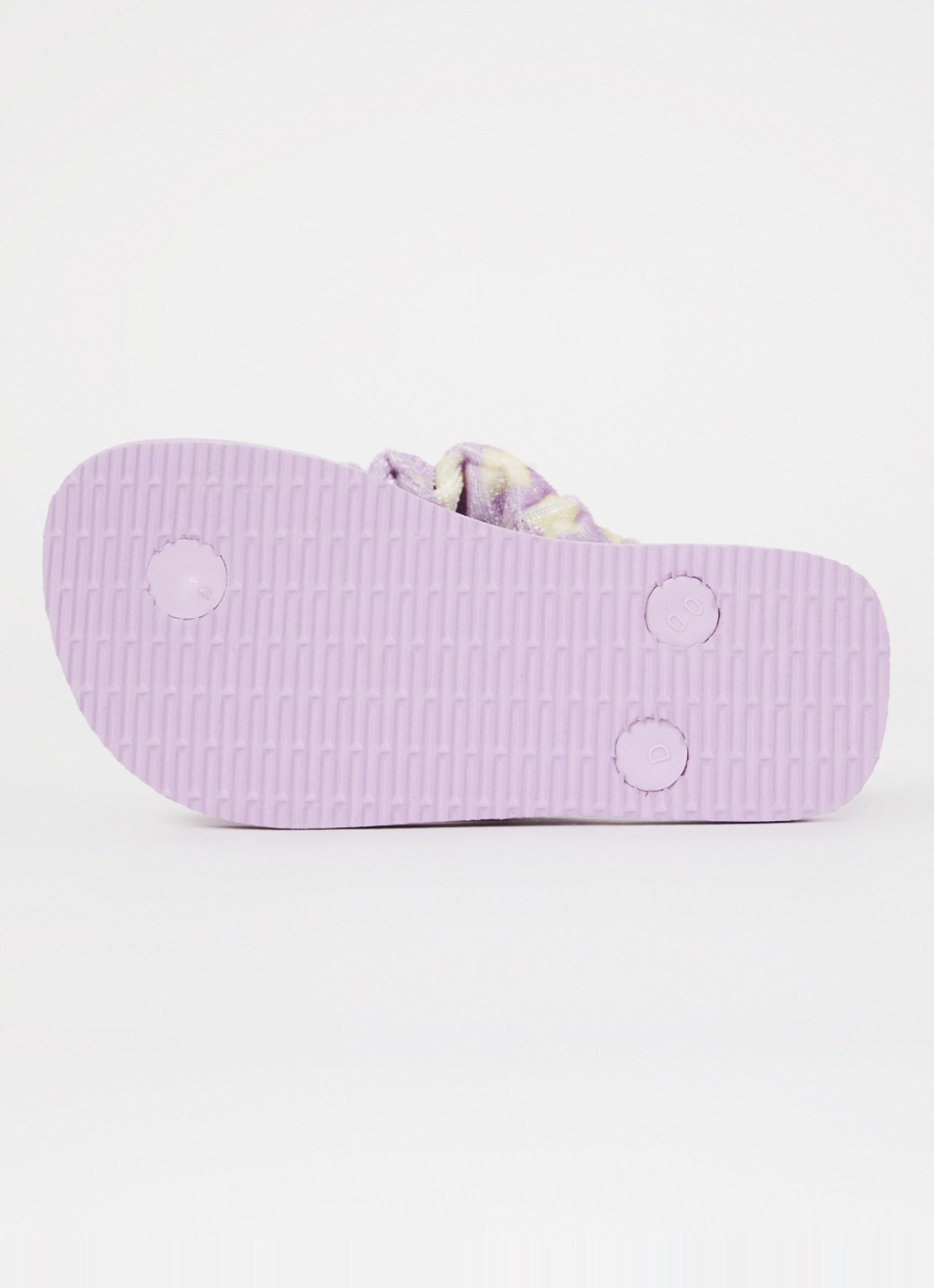 Havaianas Fluffy slippers van fluweel met print - detail 3 lila