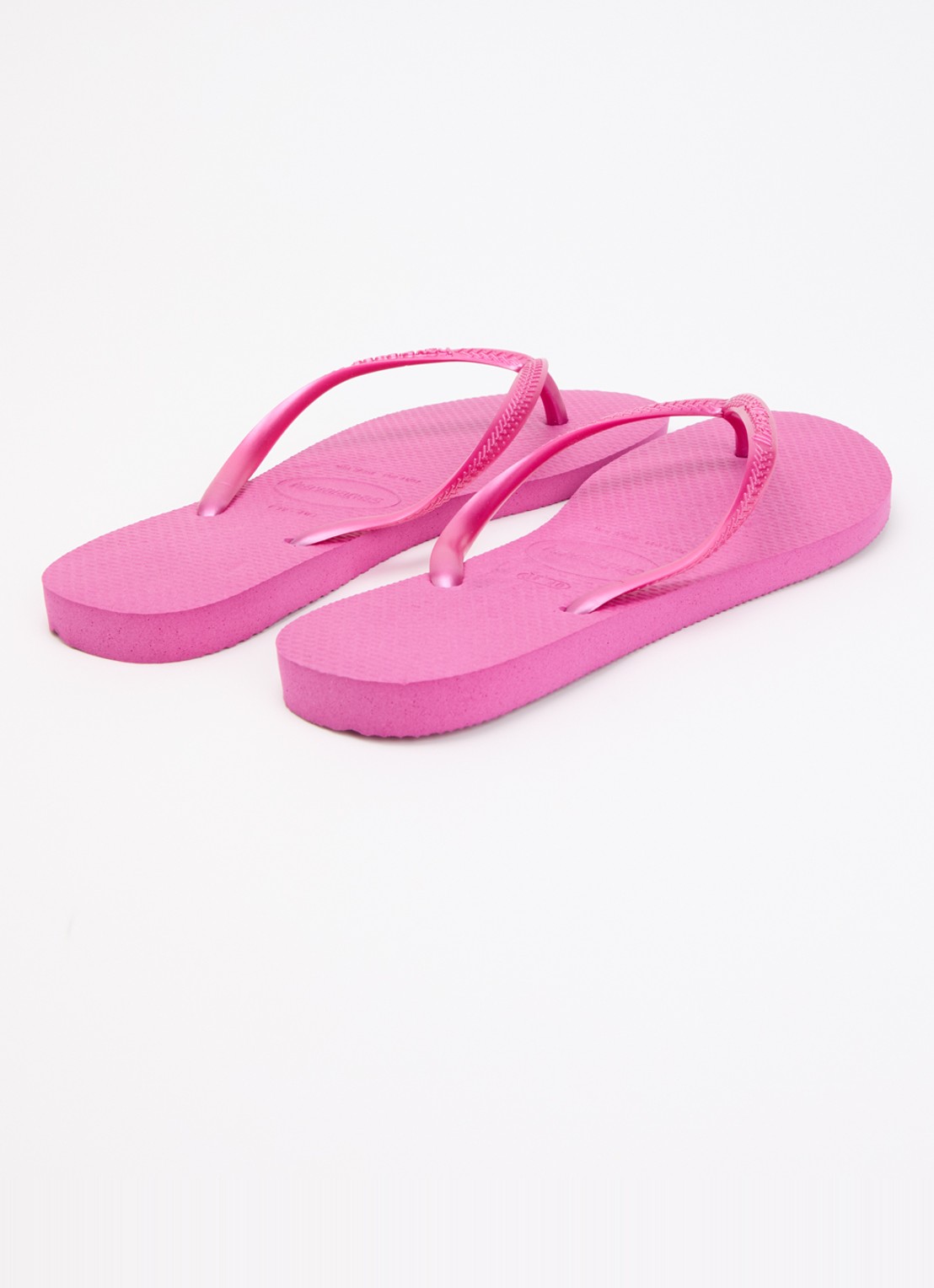 Havaianas Slim slipper met logo - achterkant 2 roze