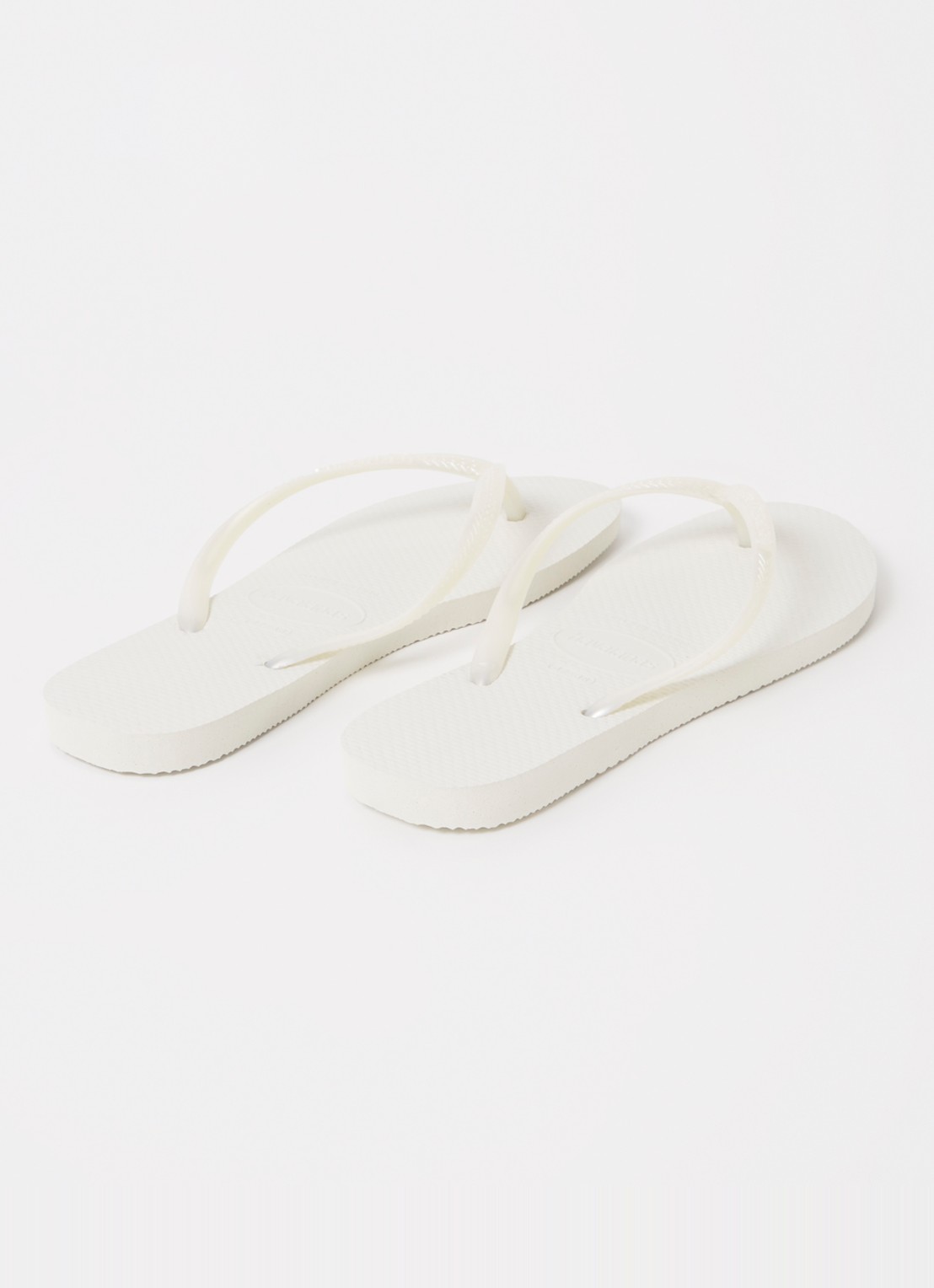 Havaianas Slim slipper met logo - achterkant 2 wit