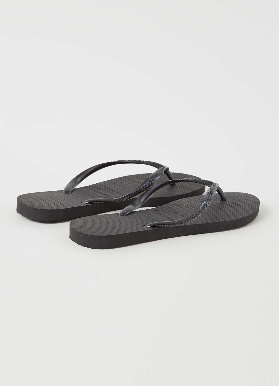 Havaianas Slim slipper met logo - detail 3 antraciet