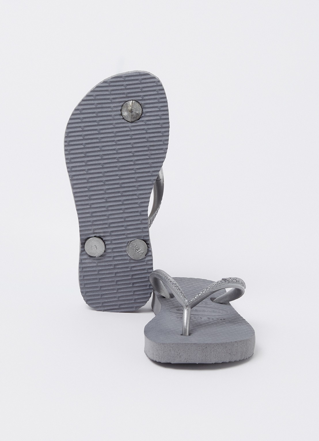 Havaianas Slim slipper met logo - detail 4 grijs