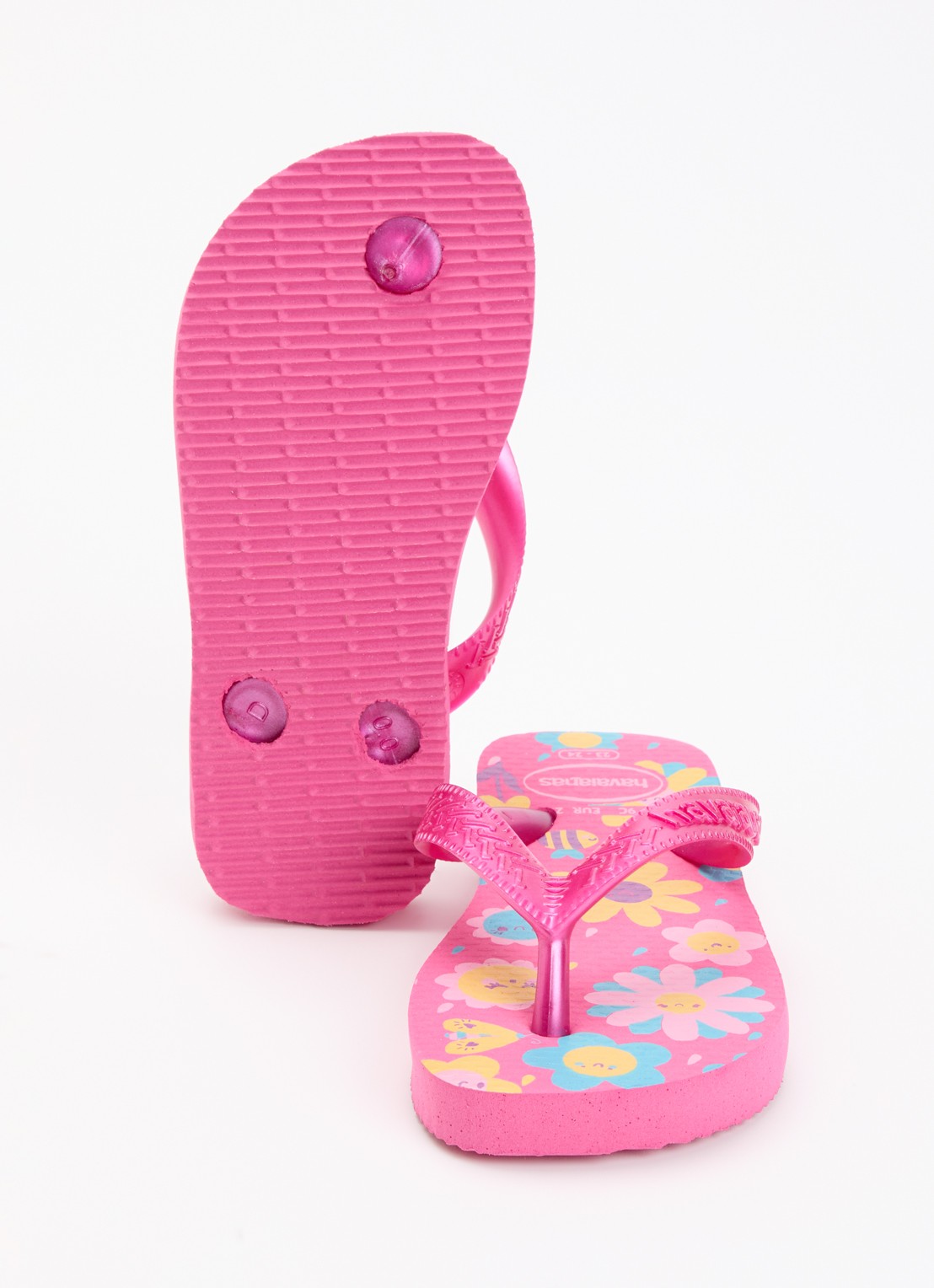 Havaianas Slipper met bloemenprint - detail 4 roze