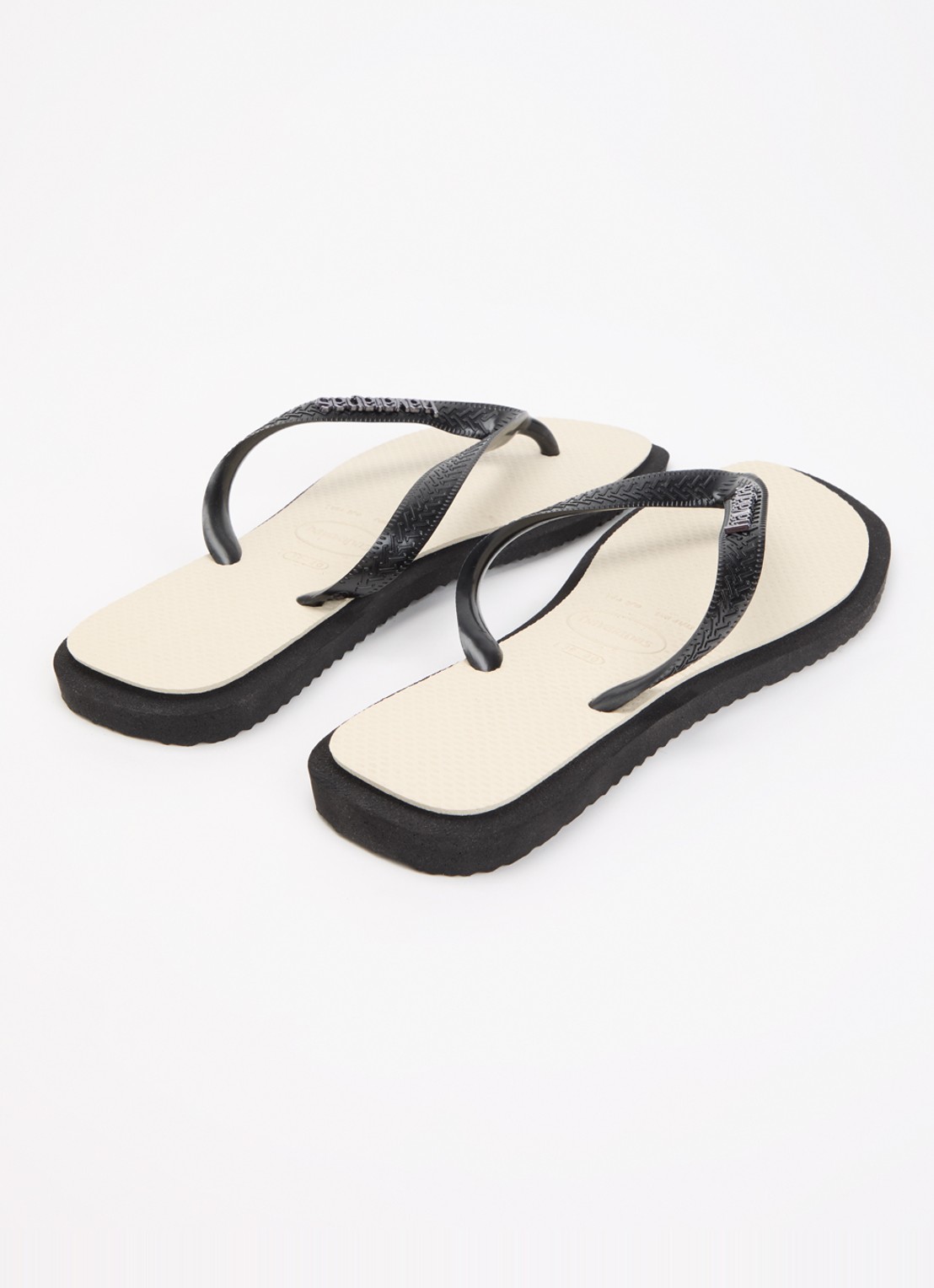 Havaianas Slipper met logo - achterkant 4 zwart