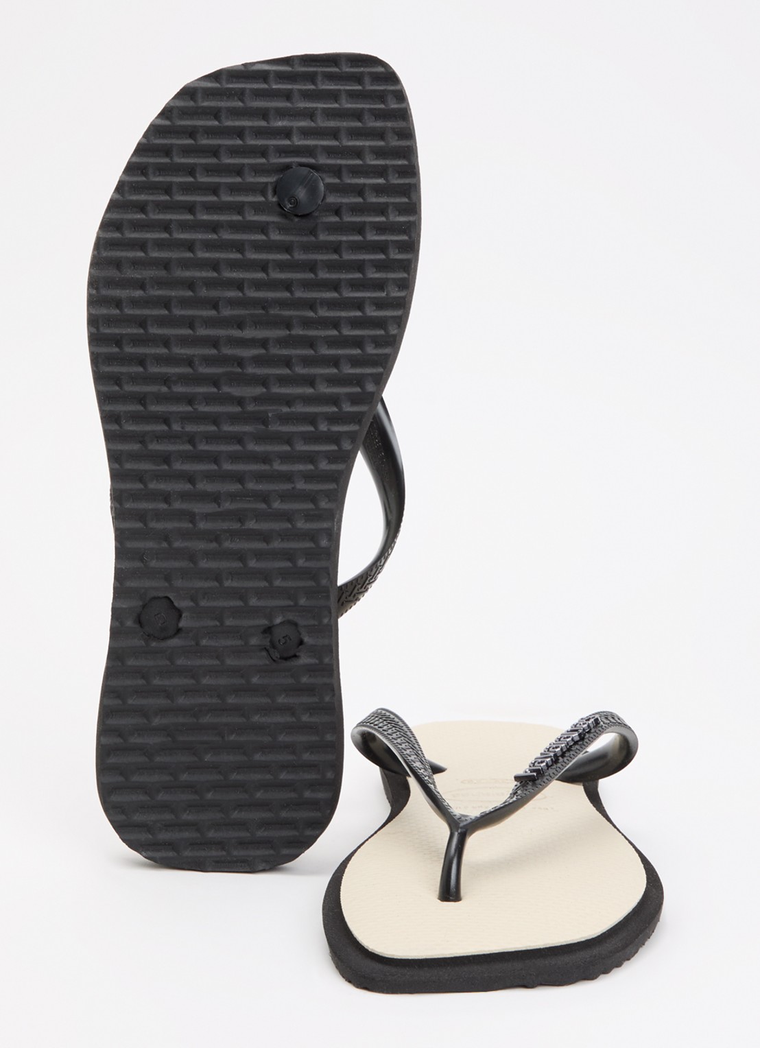 Havaianas Slipper met logo - detail 3 zwart