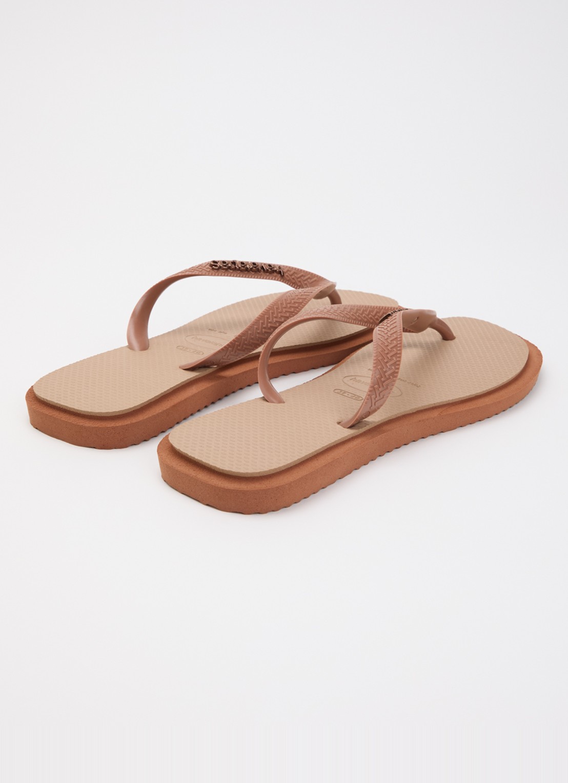 Havaianas Slipper met logo - achterkant 2 oudroze