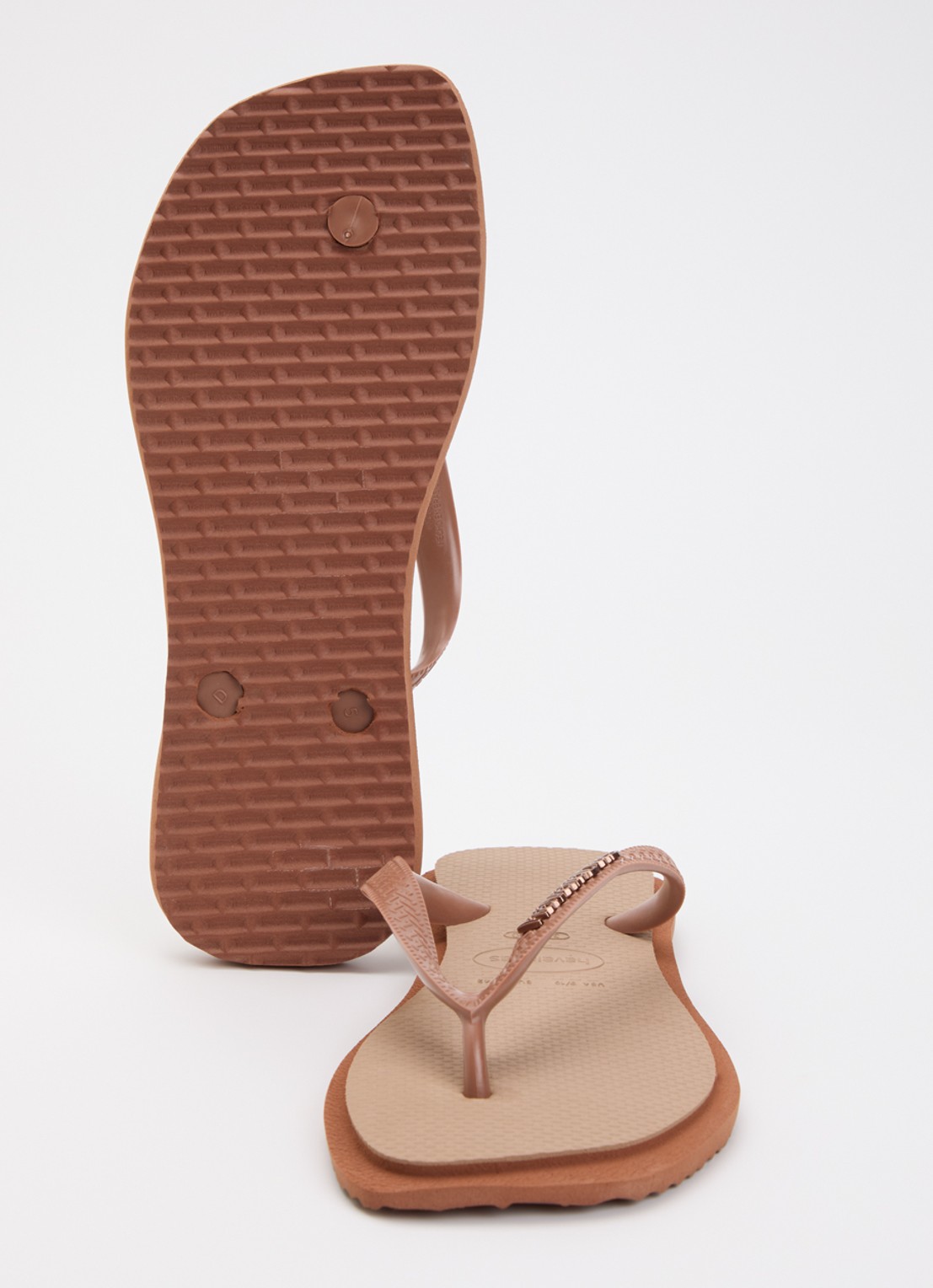 Havaianas Slipper met logo - detail oudroze