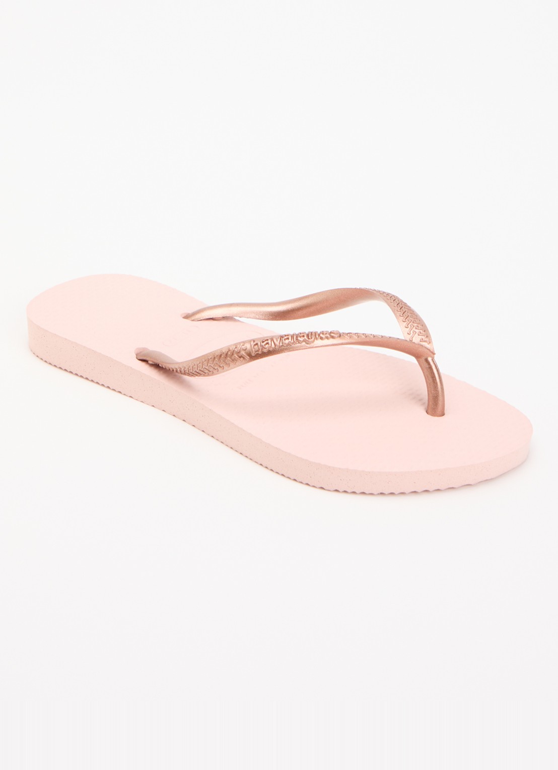 Havaianas Slipper met logo - voorkant 3 oudroze