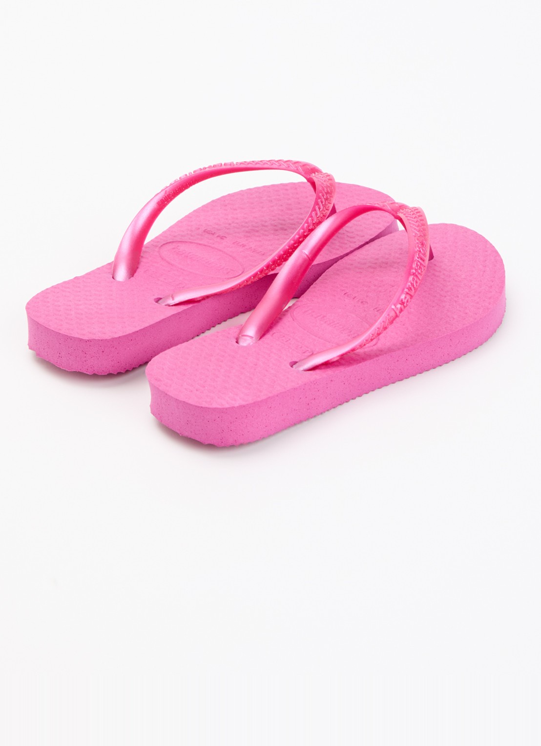 Havaianas Slipper met logo - achterkant fuchsia