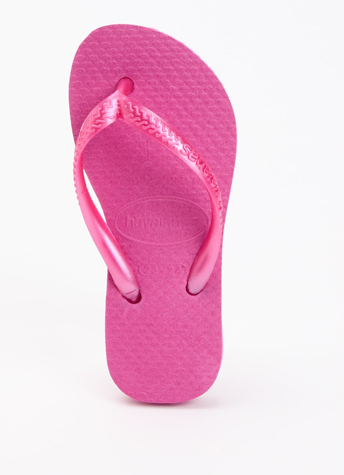 Havaianas Slipper met logo - voorkant 3 fuchsia