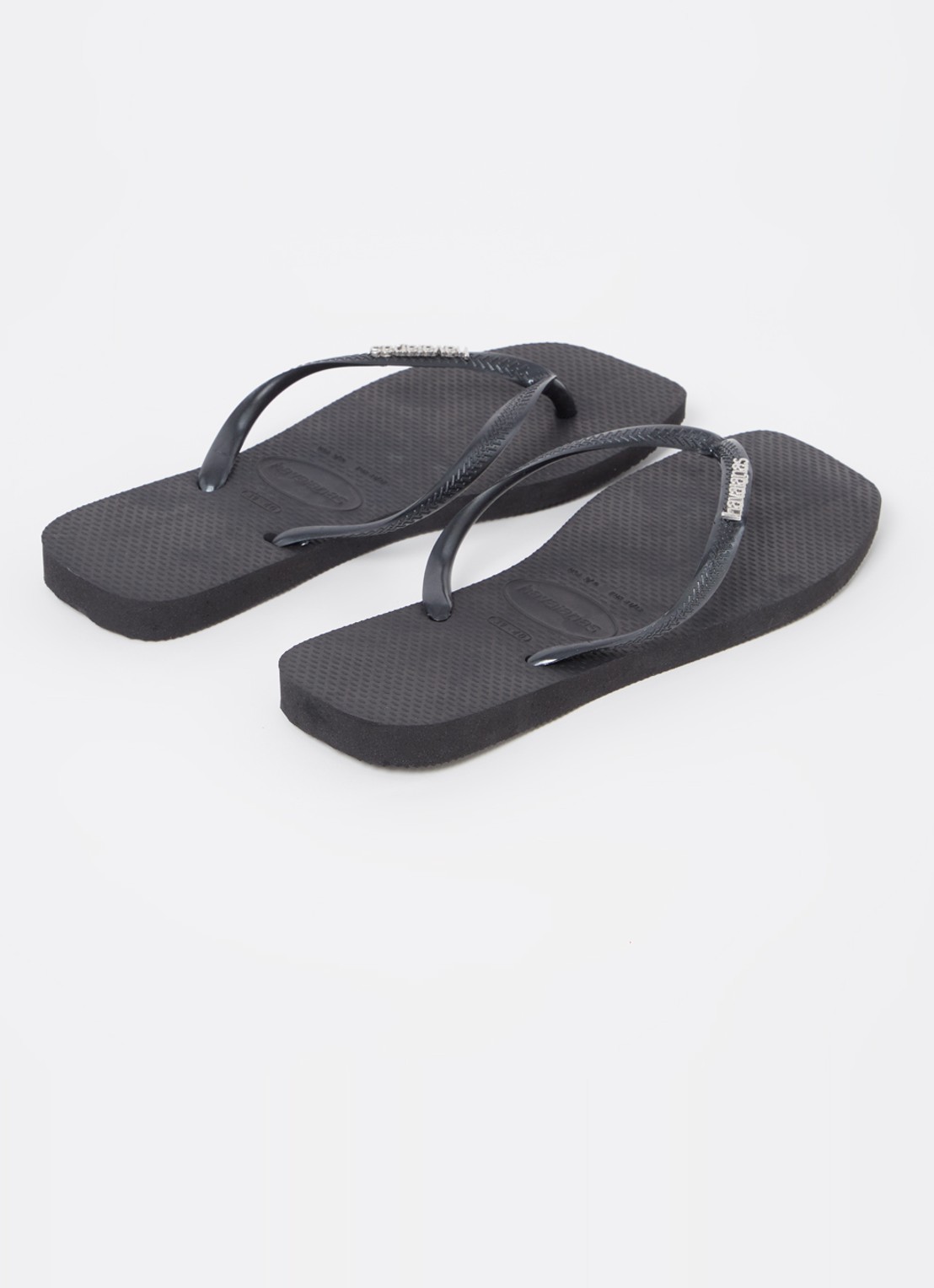 Havaianas Square slipper met logo - achterkant zwart