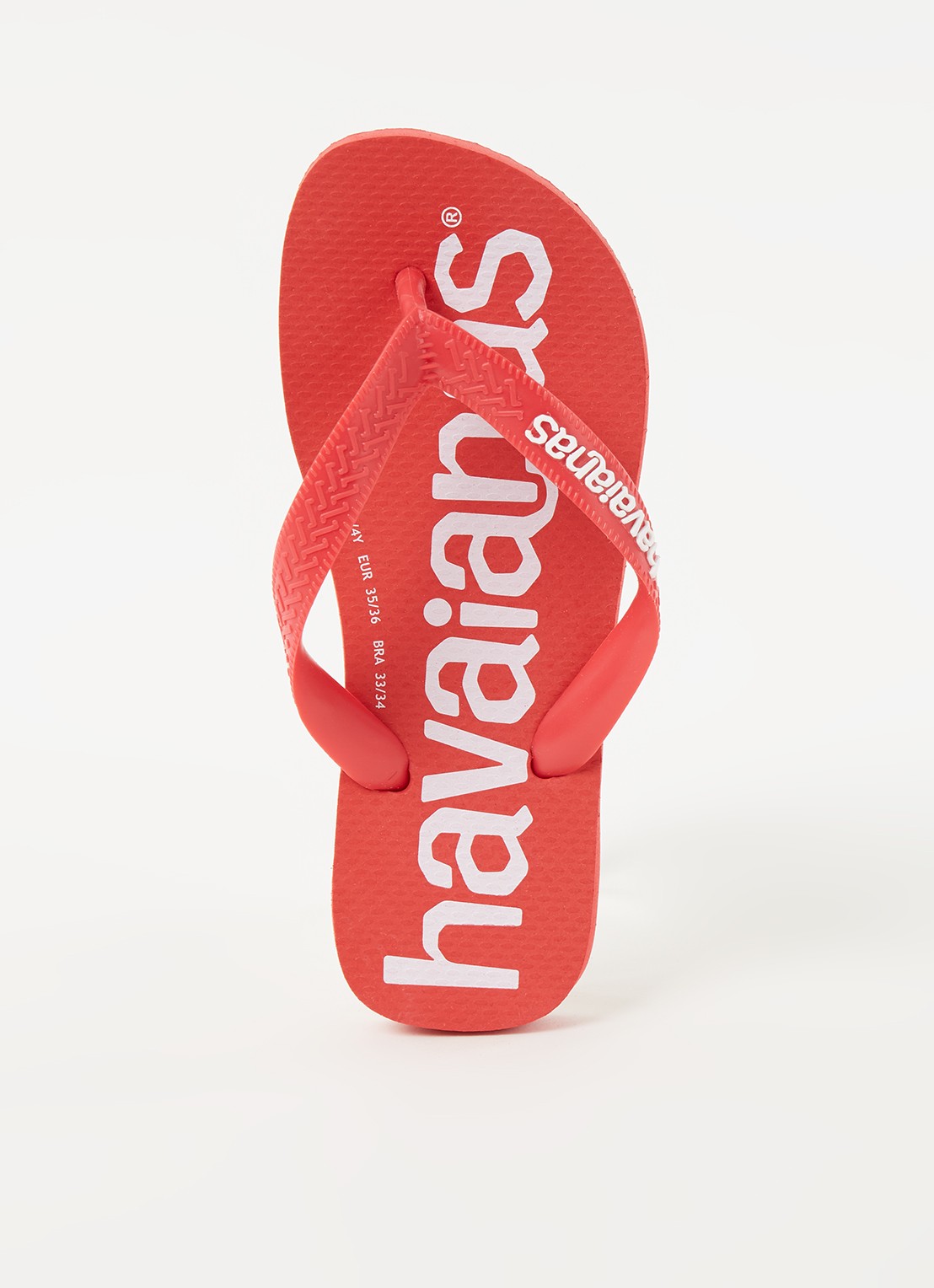 Havaianas Top Logomania slipper - voorkant 3 steenrood