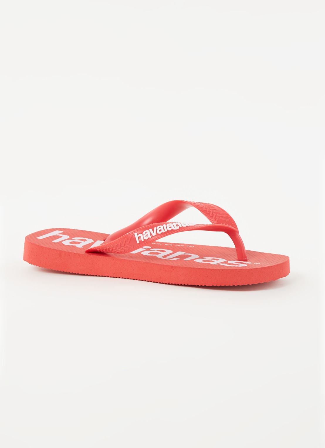 Havaianas Top Logomania slipper - voorkant 4 steenrood