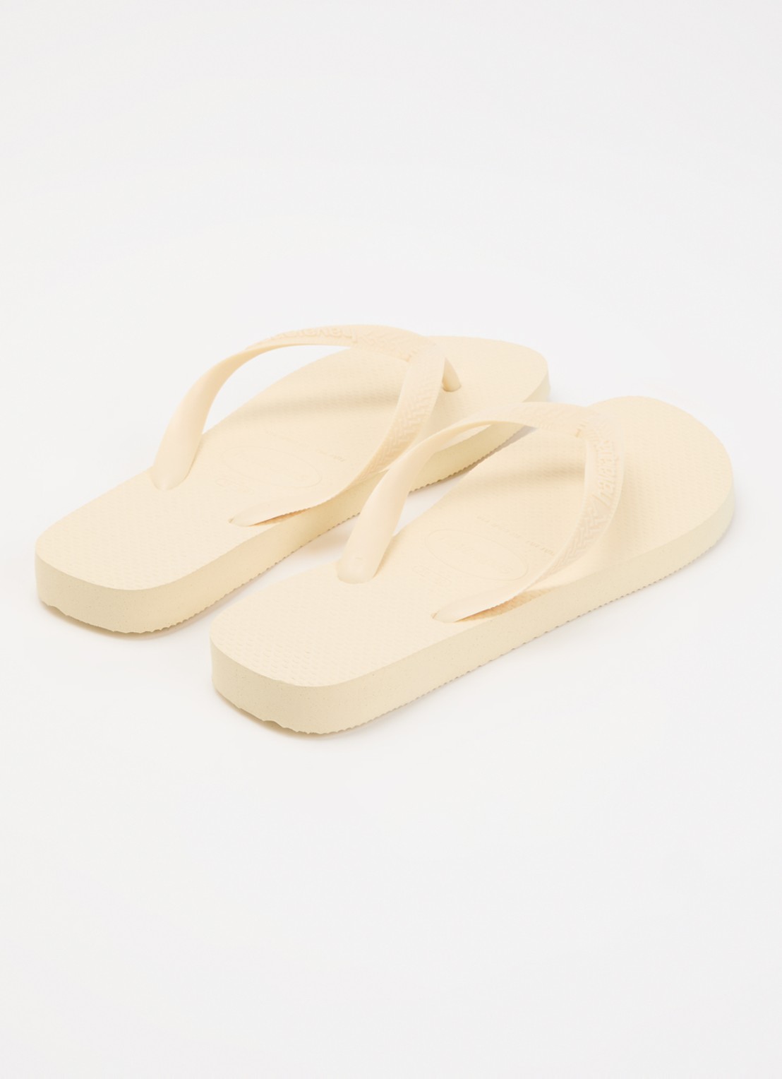 Havaianas Top Senses slipper met logo - achterkant 3 lichtgeel