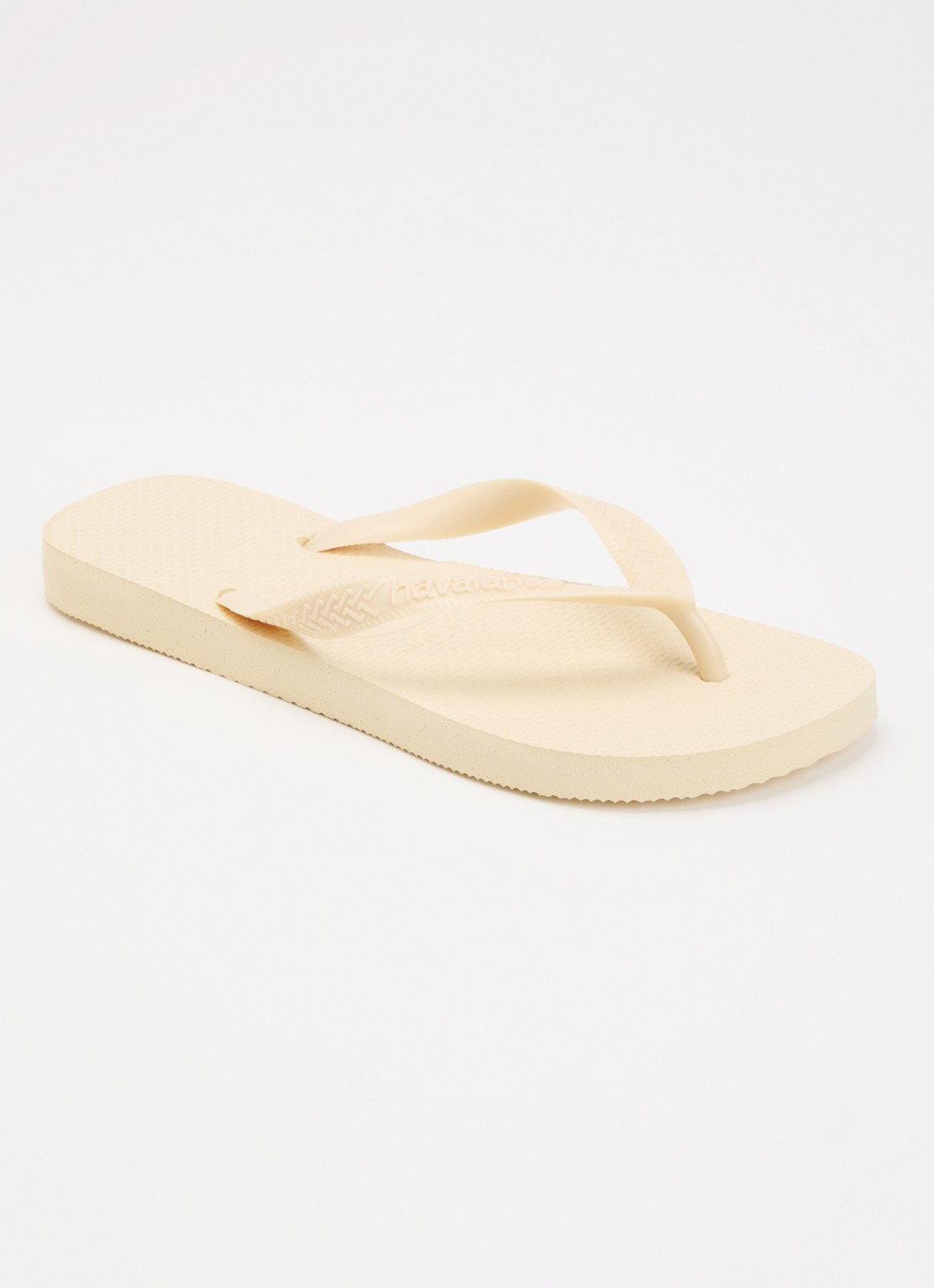 Havaianas Top Senses slipper met logo - voorkant 2 lichtgeel
