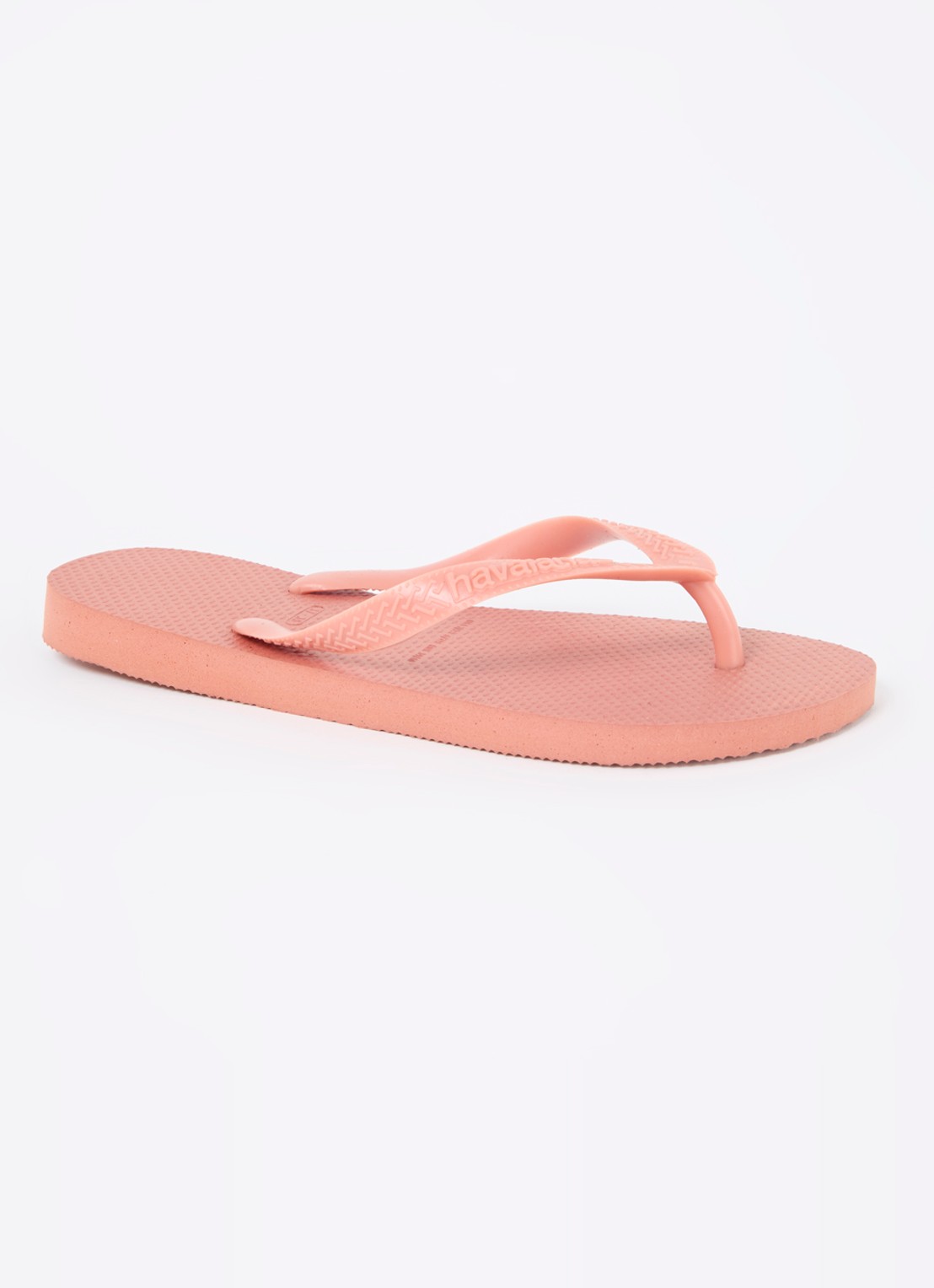 Havaianas Top Senses slipper met logo - voorkant 2 abrikoos