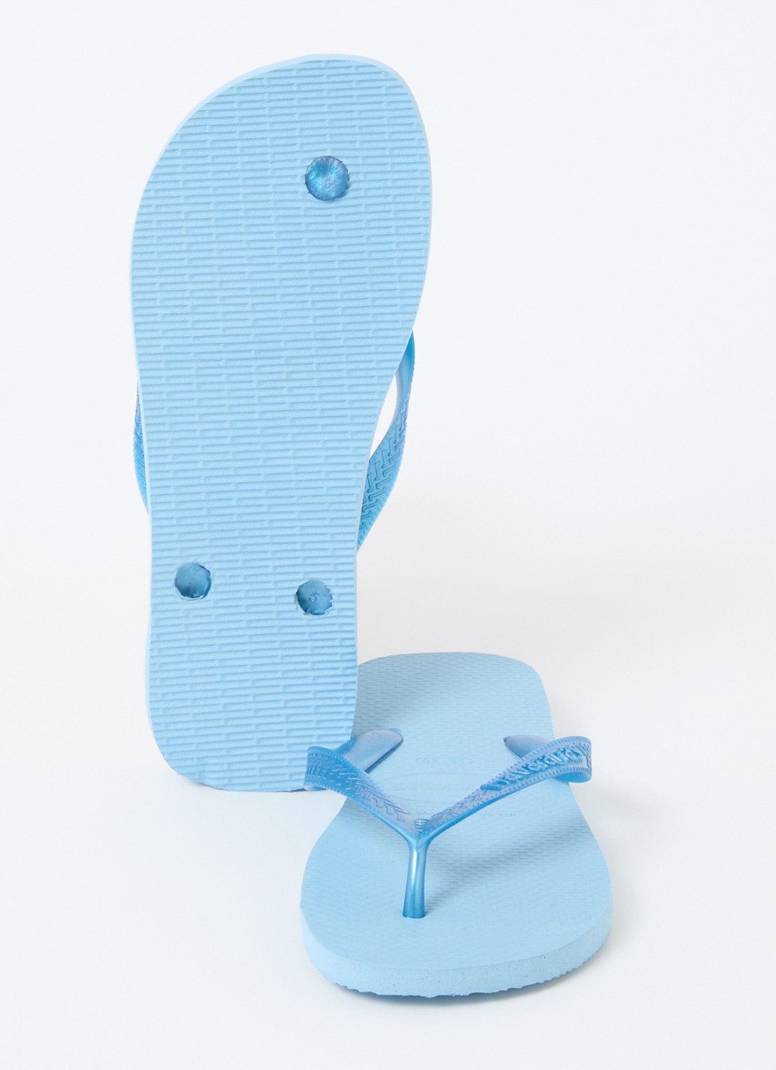 Havaianas Top Senses slipper met logo - detail 4 blauwgrijs