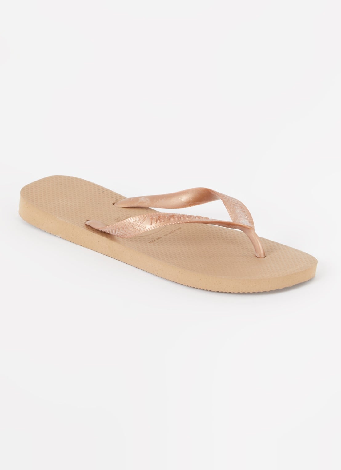 Havaianas Top slipper met logo - voorkant 2 brons