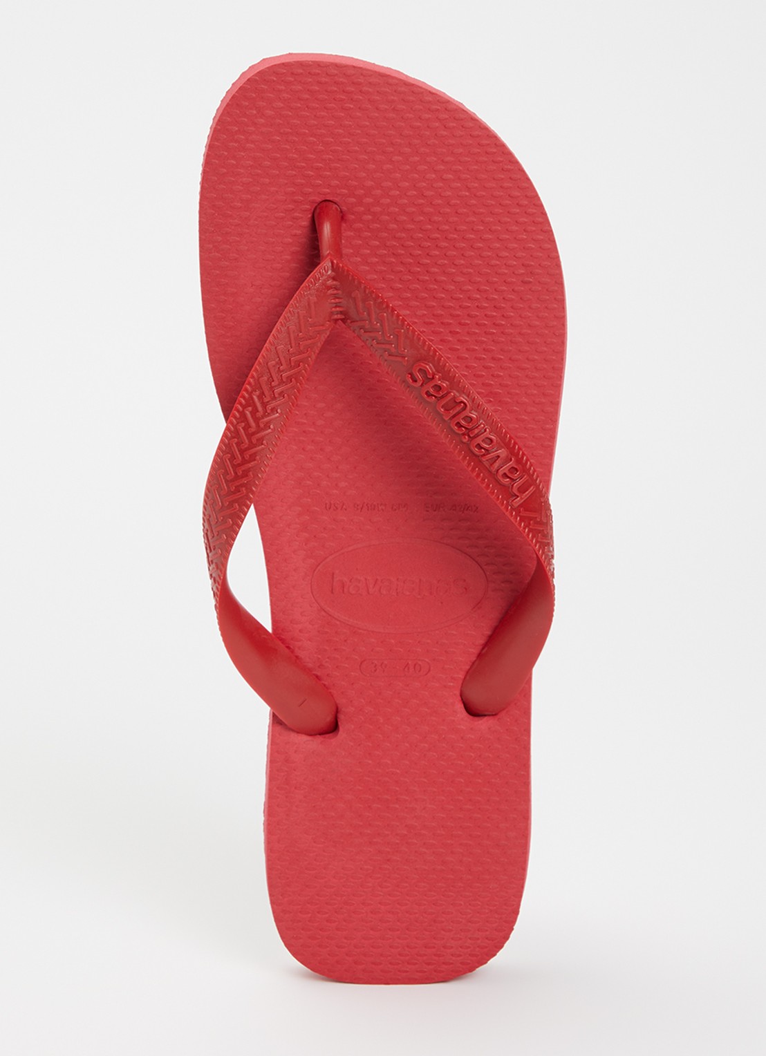 Havaianas Top slipper met logo - voorkant 2 rood