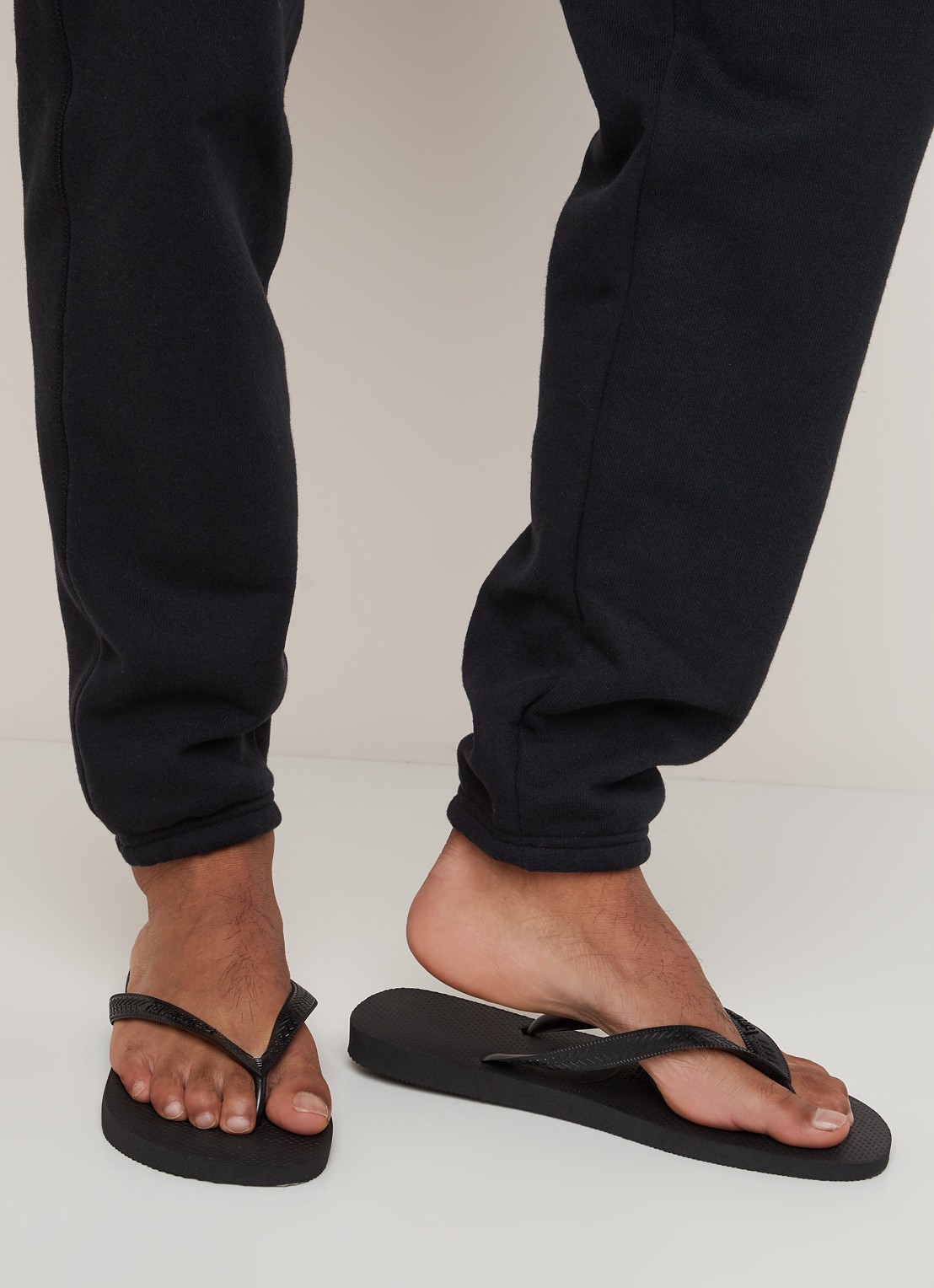 Havaianas Top slipper met logo - voorkant 2 zwart