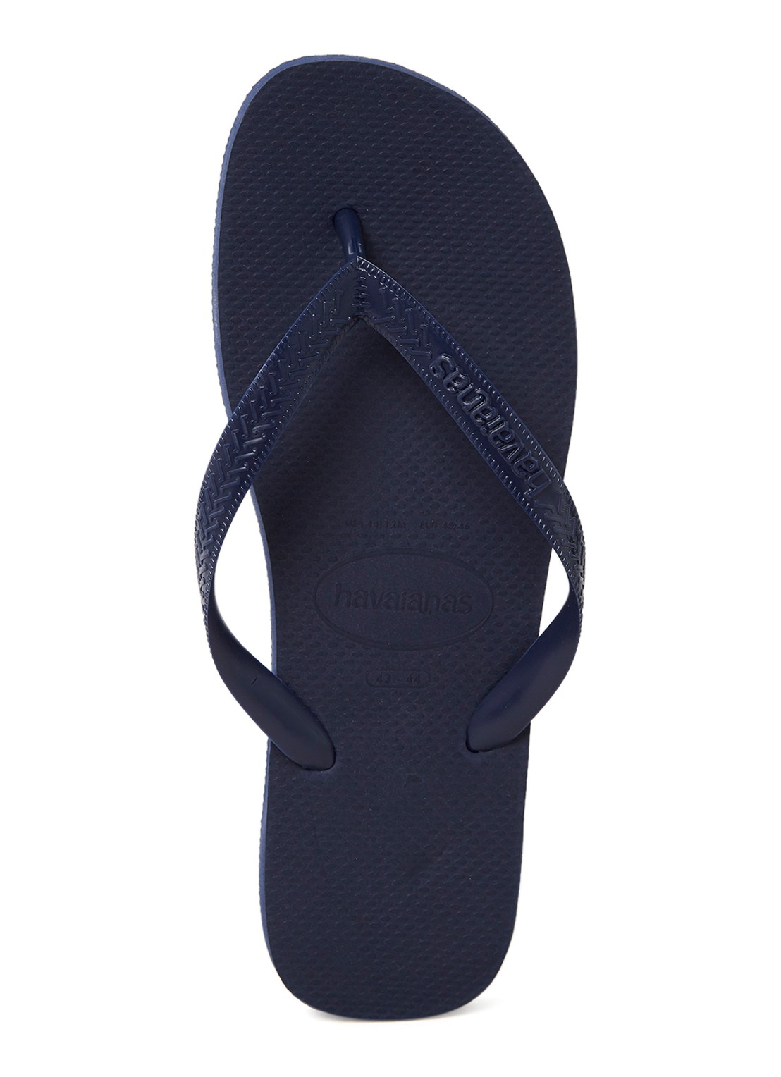 Havaianas Top slipper met logo - voorkant 3 donkerblauw