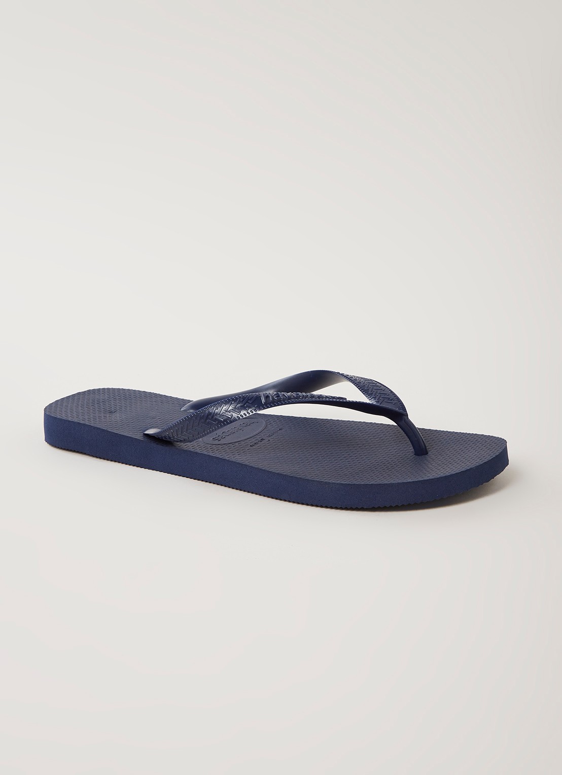 Havaianas Top slipper met logo - voorkant 4 donkerblauw