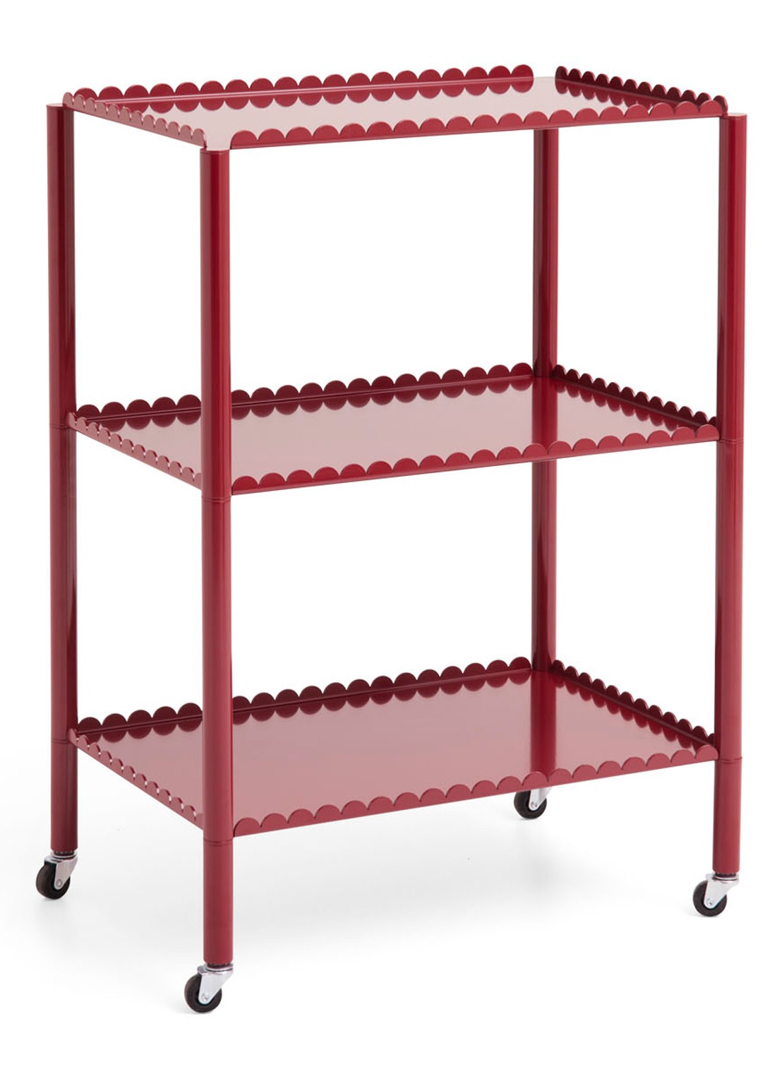 Hay Arcs Trolley kast 44 x 63 cm - voorkant donkerrood