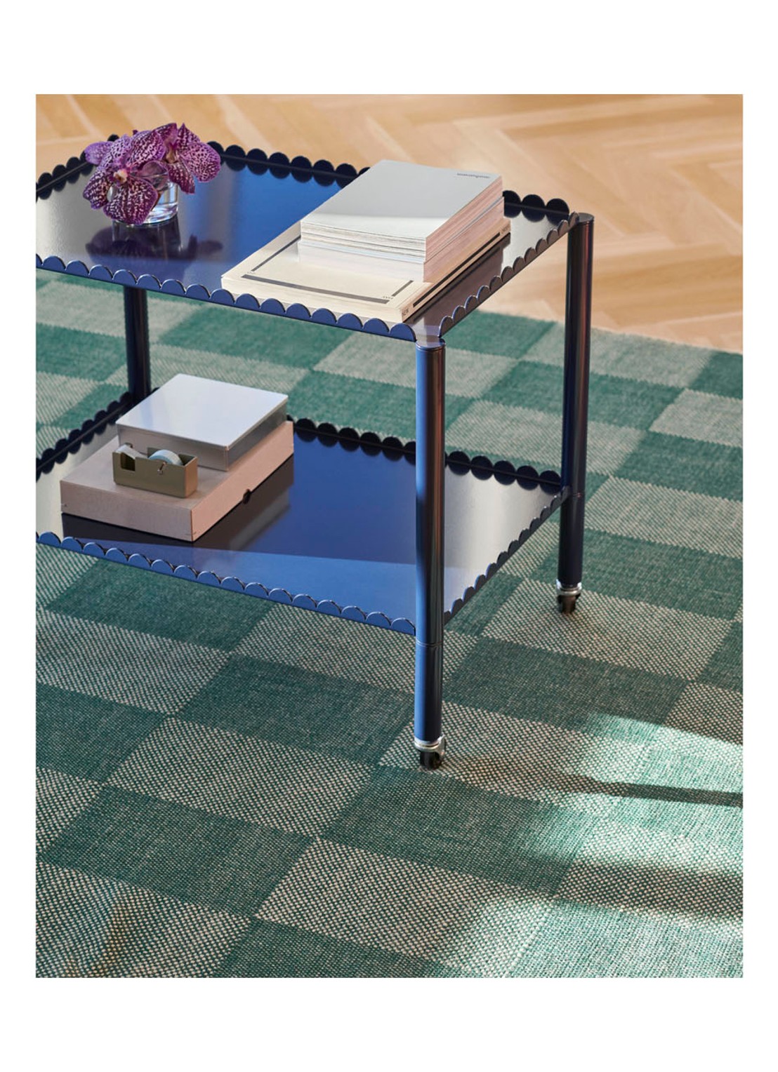 Hay Arcs Trolley kast 63 x 44 cm - detail 3 blauw