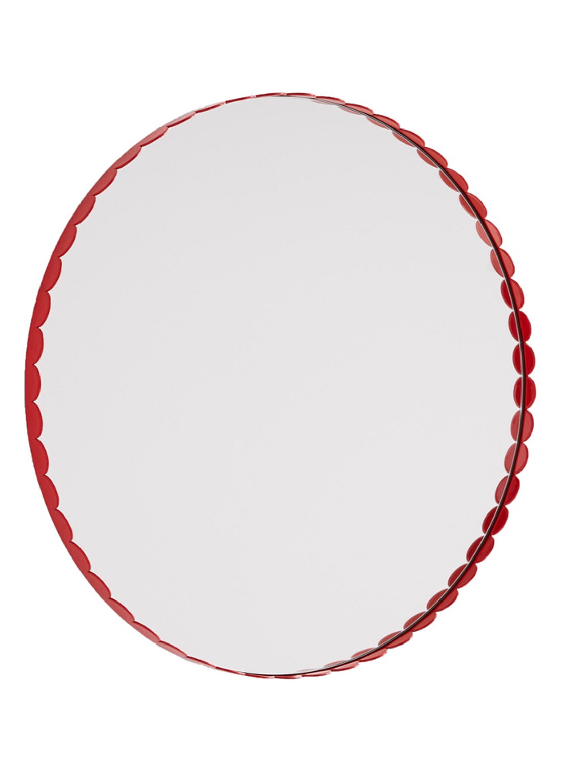 Hay Arcs wandspiegel Ø60 cm - voorkant 4 rood