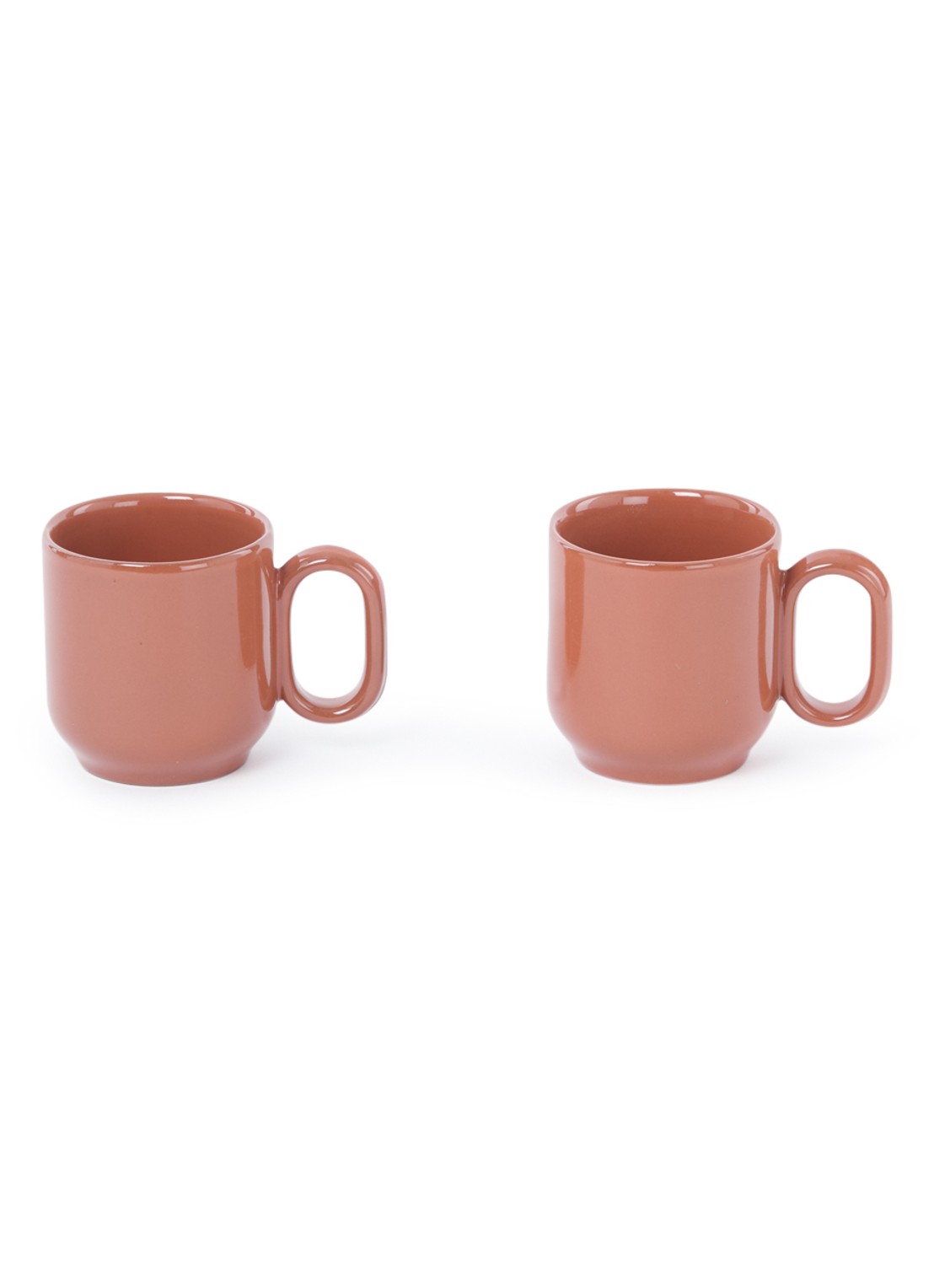 Hay Barro kopje 25 cl set van 2 - voorkant roodbruin