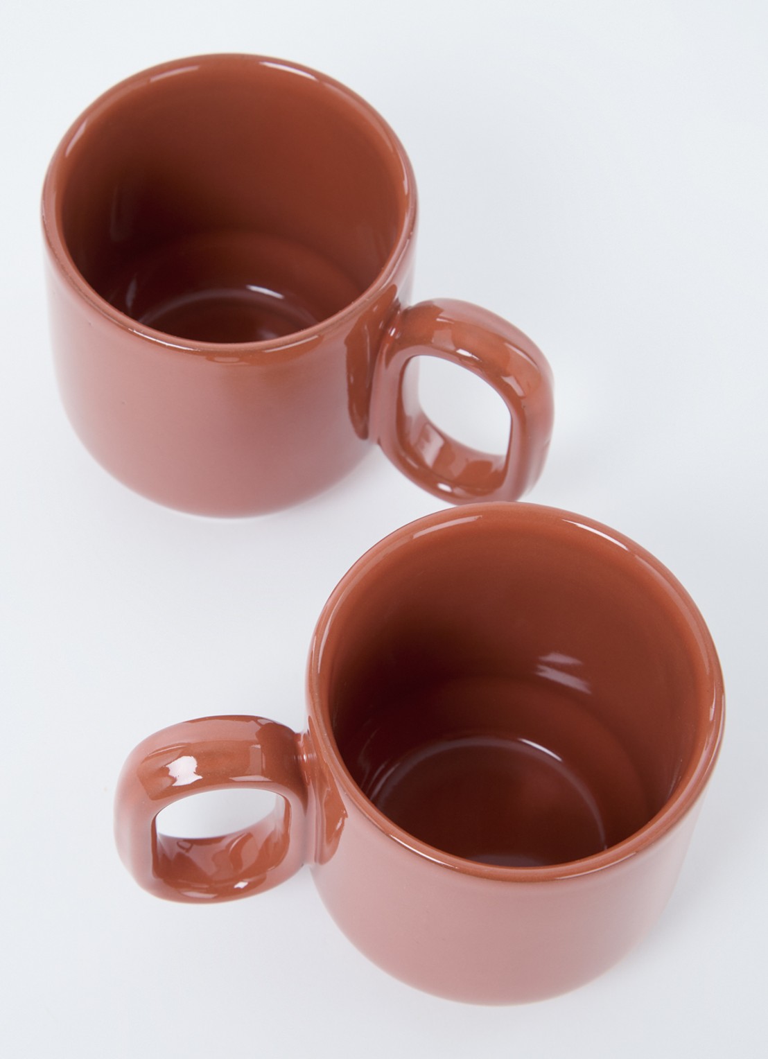 Hay Barro kopje 25 cl set van 2 - voorkant 2 roodbruin