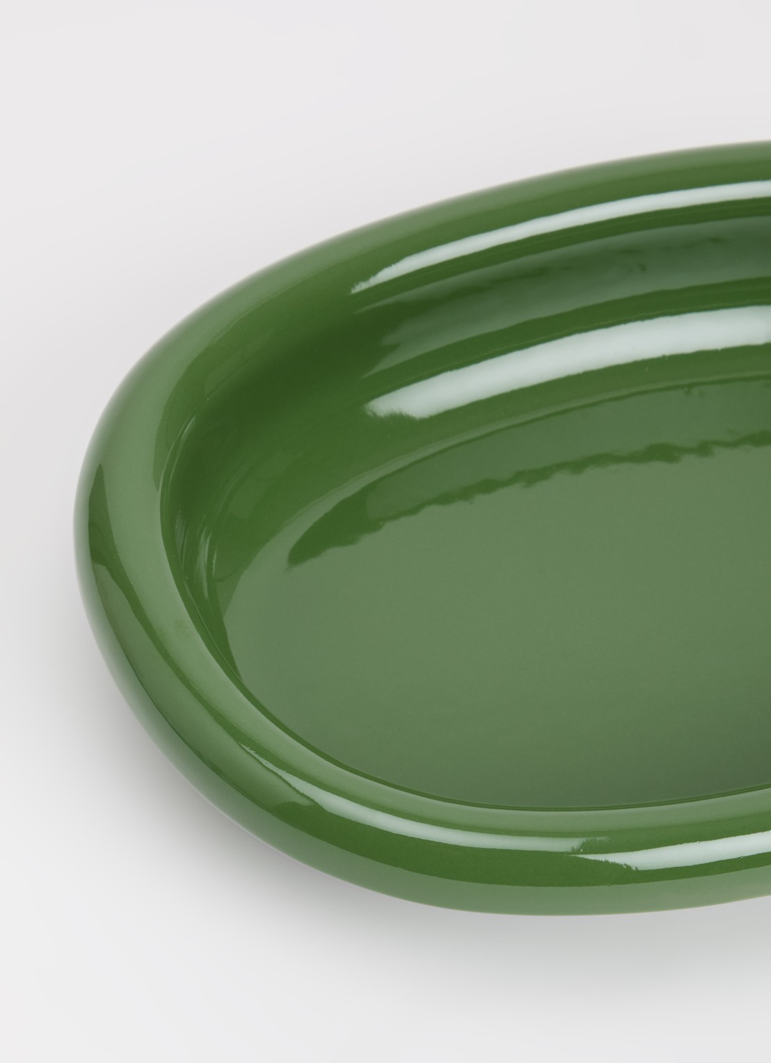 Hay Barro oval small serveerschaal  - voorkant 2 groen