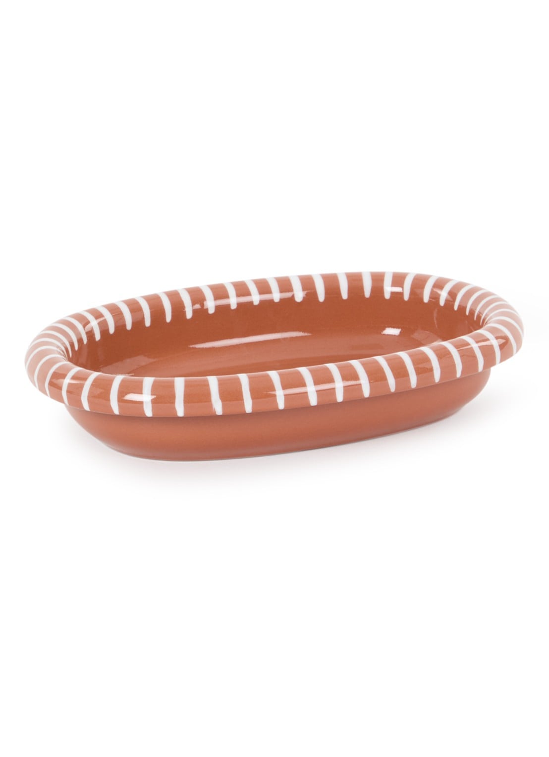 Hay Barro Small ovenschaal 27,5 cm - voorkant steenrood