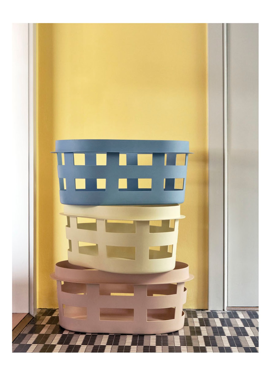 Hay Basket S wasmand 57,5 x 37,5 cm - detail beige
