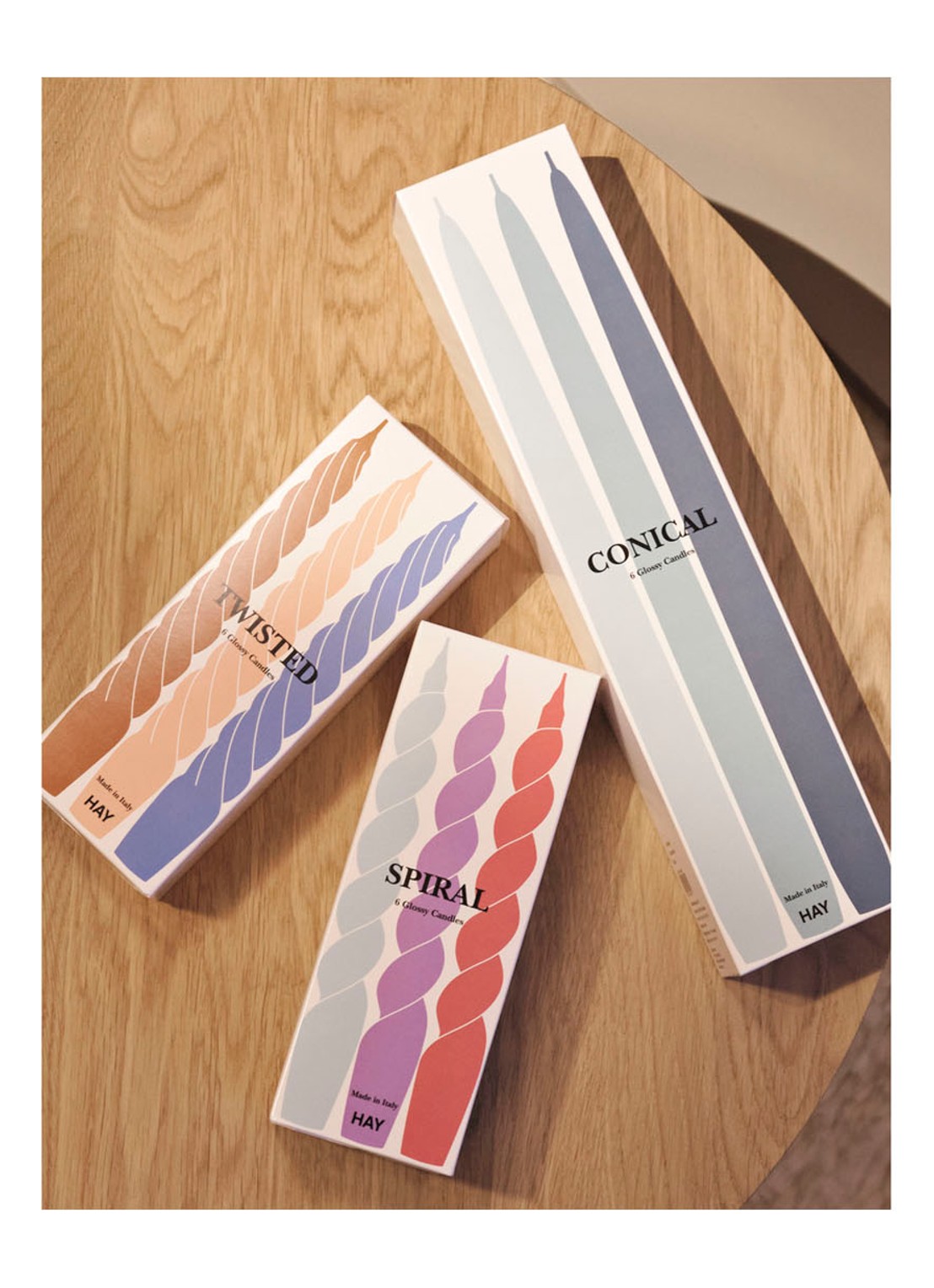 Hay Candle Twist kaars set van 6 - detail 2 undefined