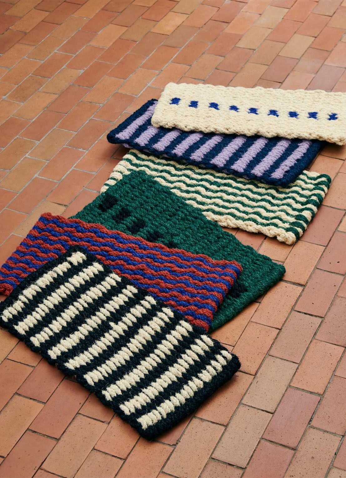 Hay Coco deurmat 80 x 40 cm - voorkant 2 geel