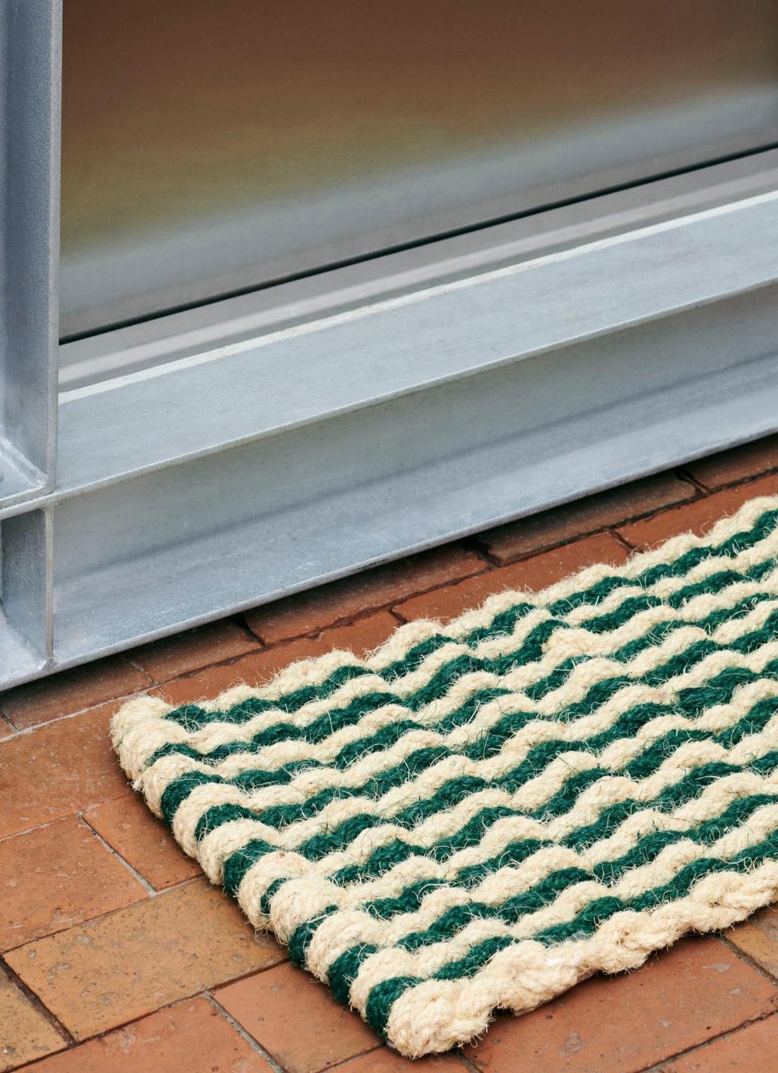 Hay Coco deurmat 80 x 40 cm - voorkant 2 groen