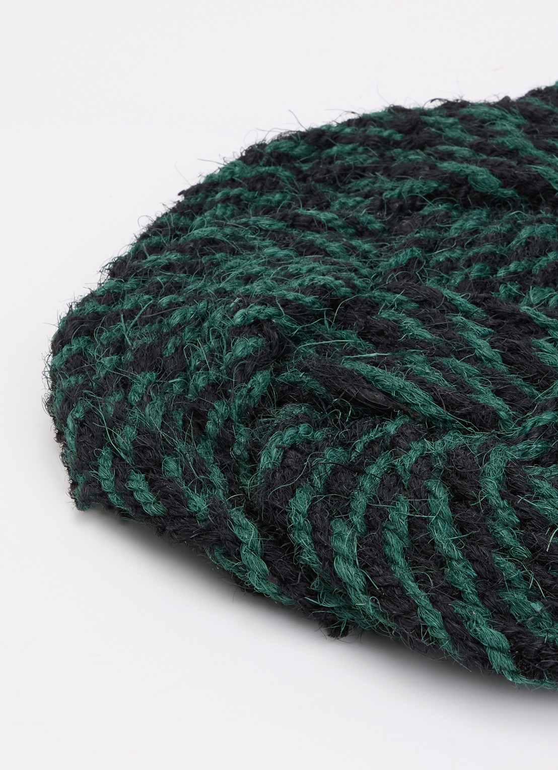 Hay Coco Swirl deurmat 40 x 80 cm - voorkant 2 donkergroen