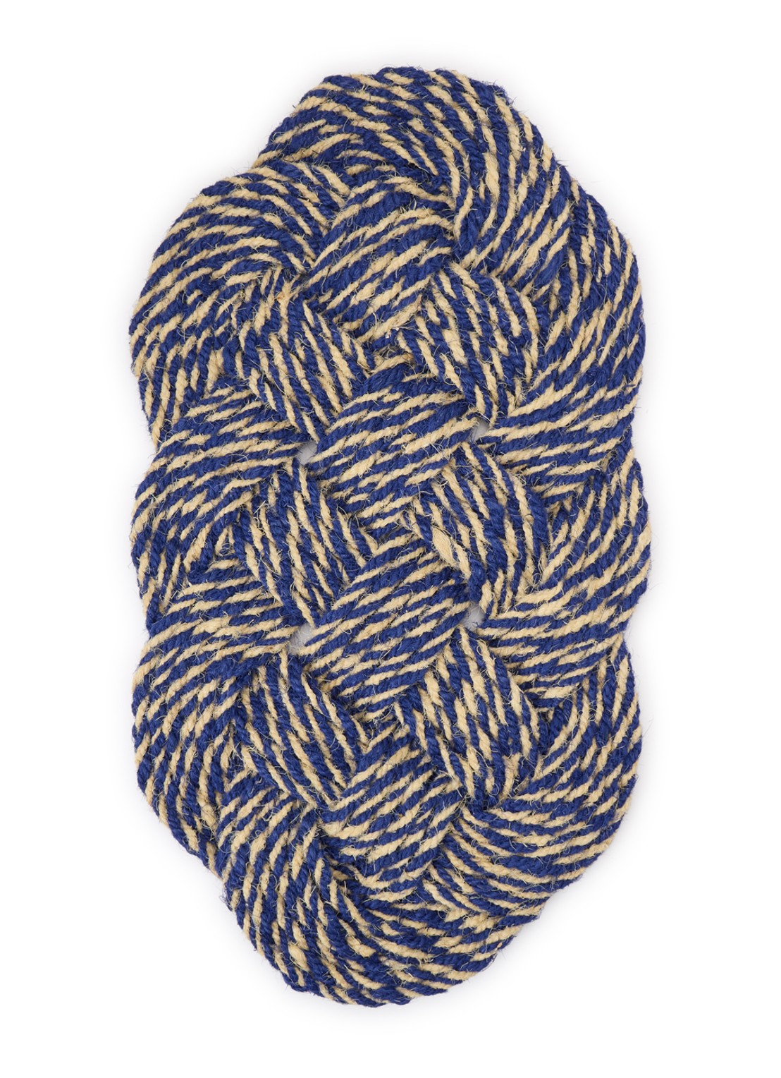 Hay Coco Swirl deurmat 40 x 80 cm - voorkant blauw