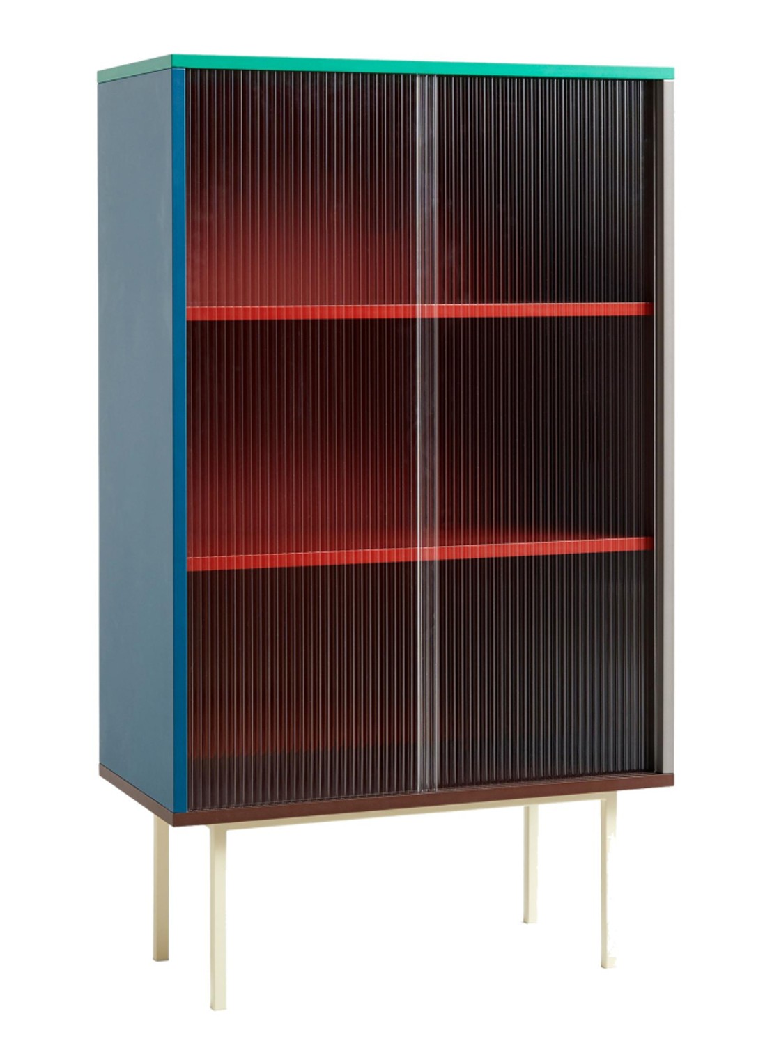 Hay Colour cabinet tall dressoir - voorkant multicolor