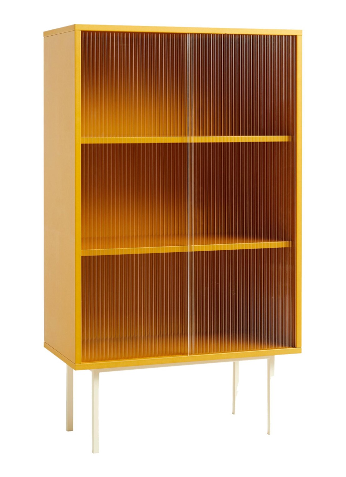 Hay Colour cabinet tall dressoir - voorkant geel