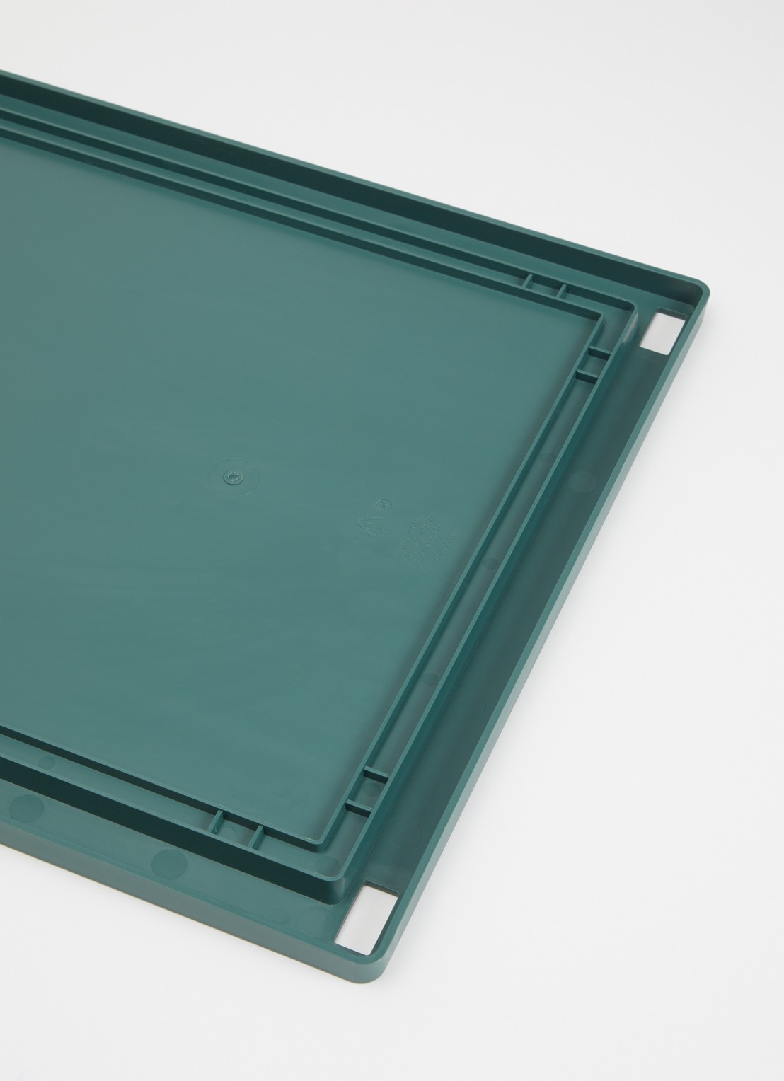 Hay Colour Crate L deksel - voorkant 2 donkergroen