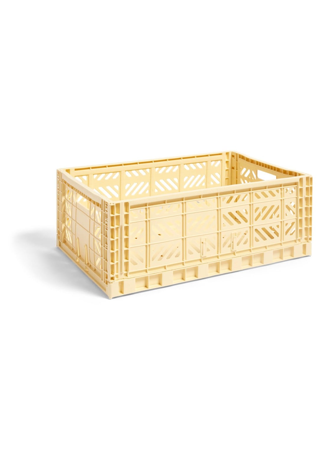Hay Colour Crate L vouwkrat - voorkant lichtgeel