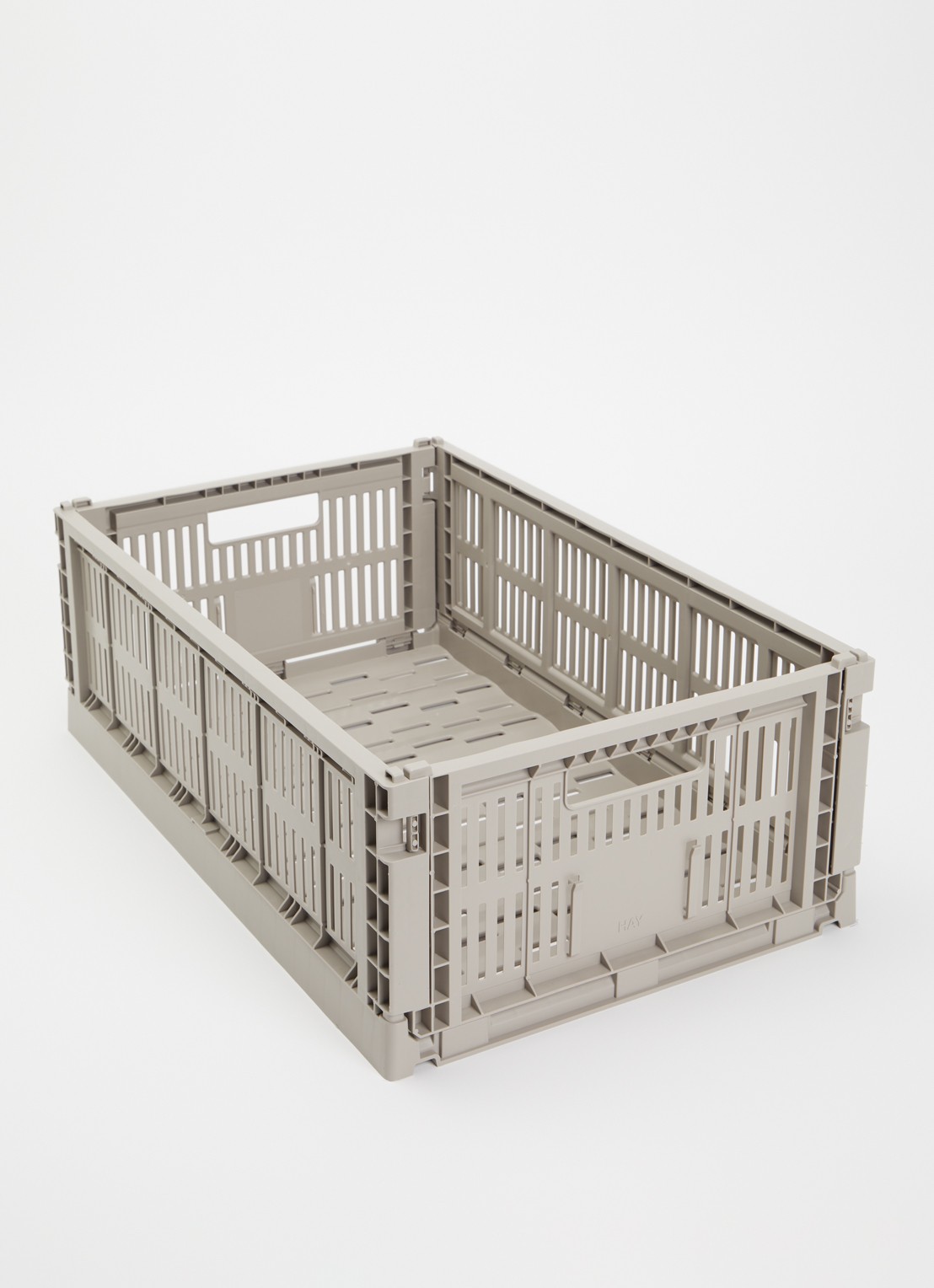 Hay Colour Crate L vouwkrat - voorkant 2 lichtgrijs