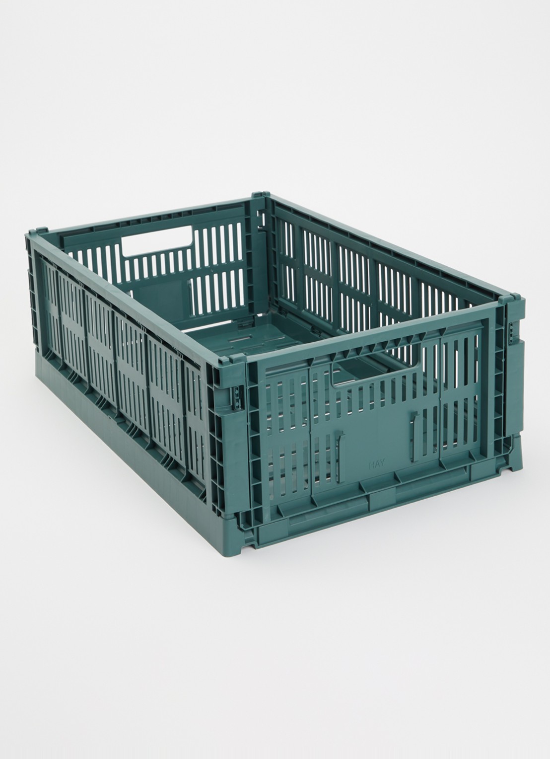 Hay Colour Crate L vouwkrat - voorkant 2 donkergroen