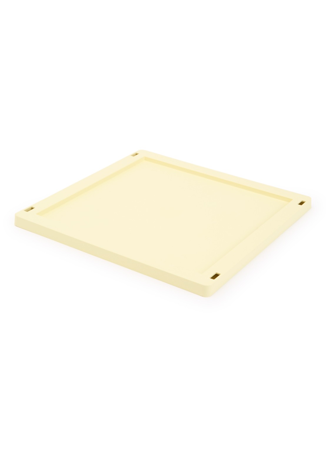 Hay Colour Crate M Square deksel - voorkant geel
