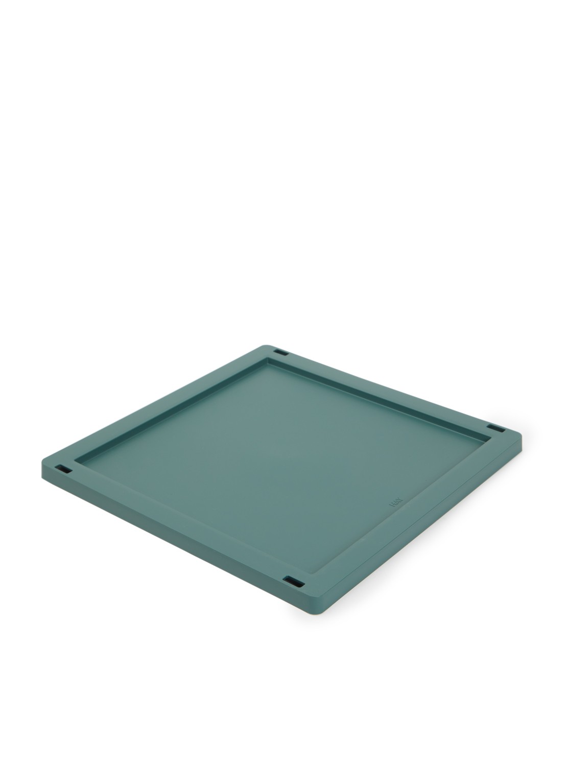 Hay Colour Crate M Square deksel - voorkant donkergroen