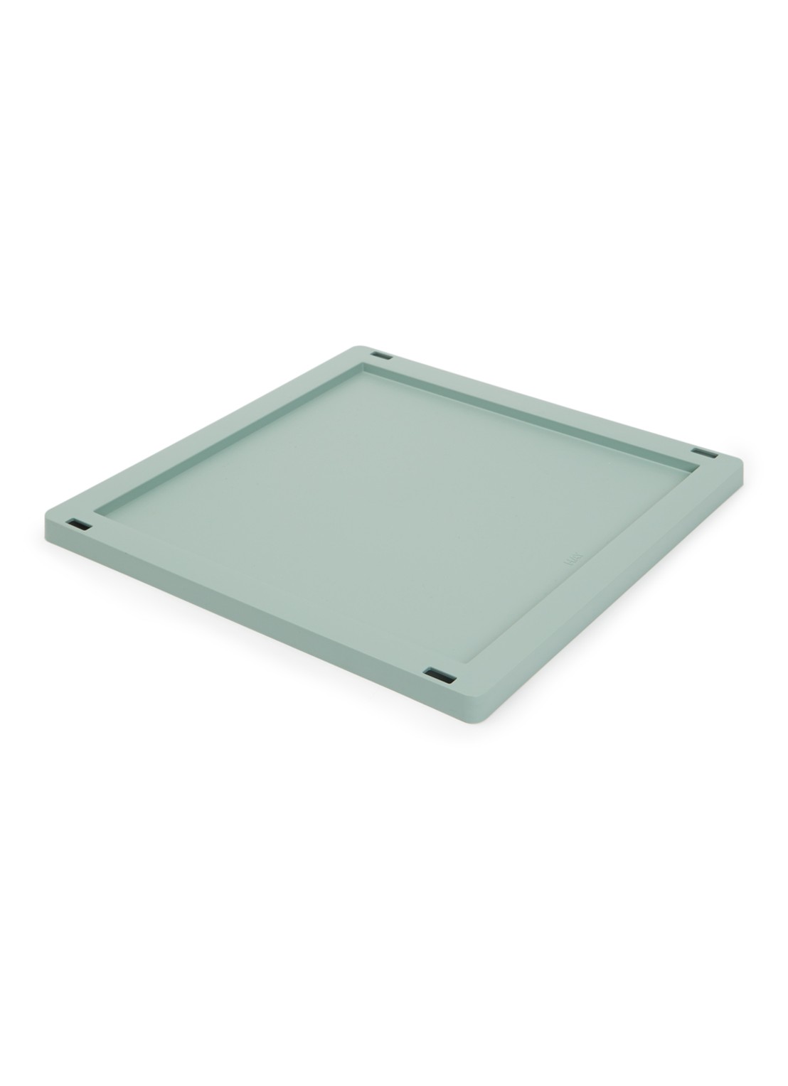 Hay Colour Crate M Square deksel - voorkant lichtgroen